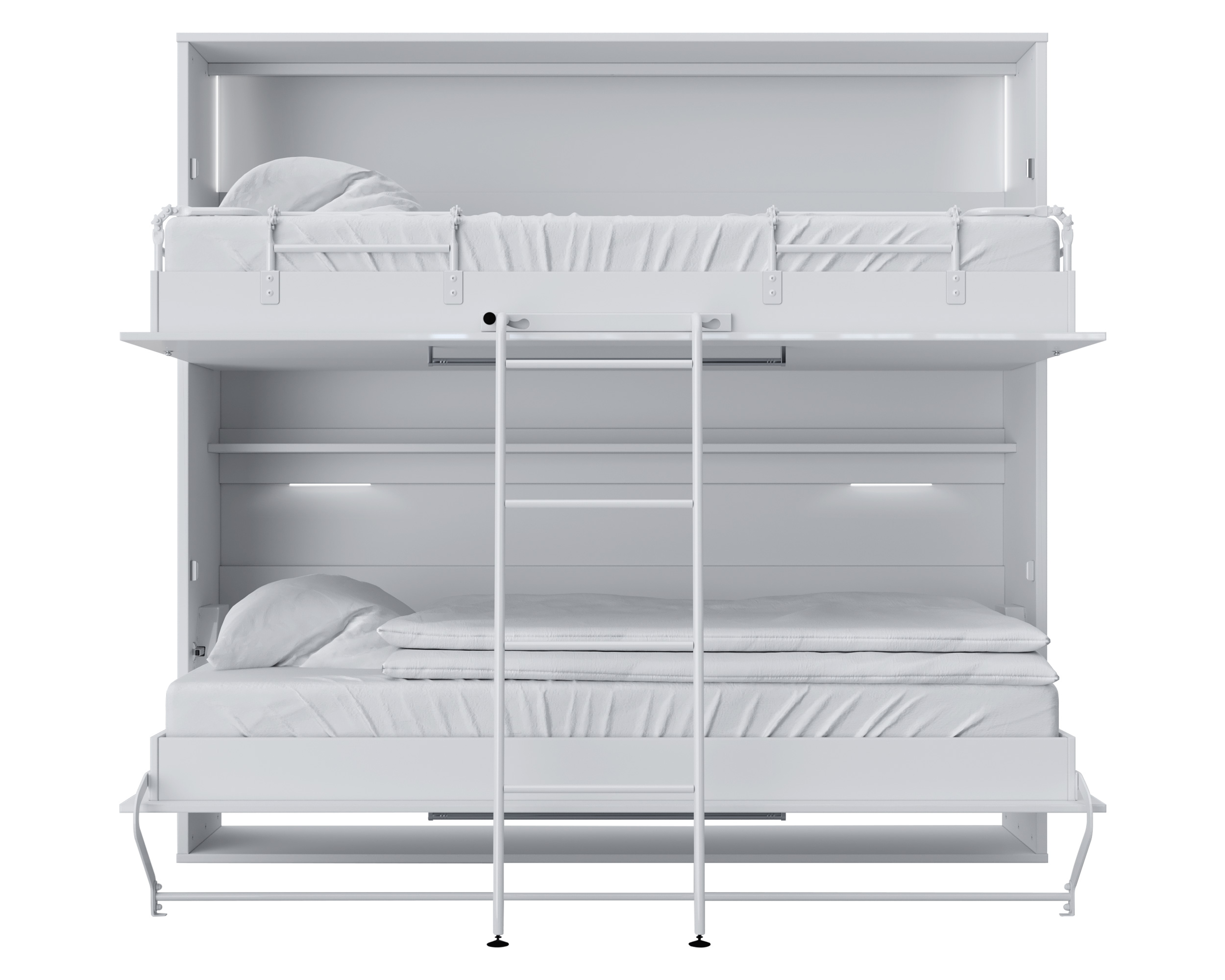 Maxima Otis Bed with Mattress - White, Twin Size