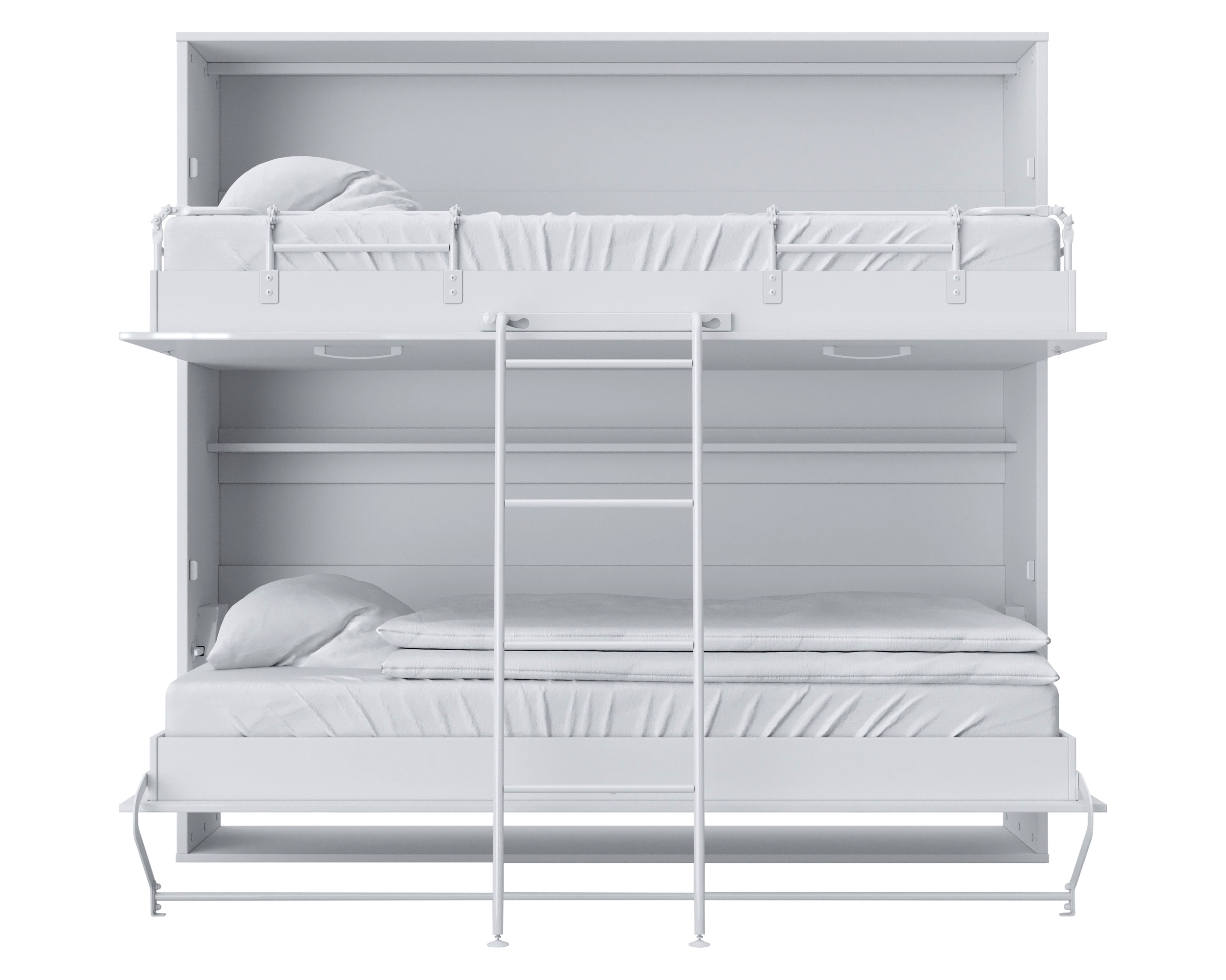 Maxima Otis Bed with Mattress - Gray, Twin Size