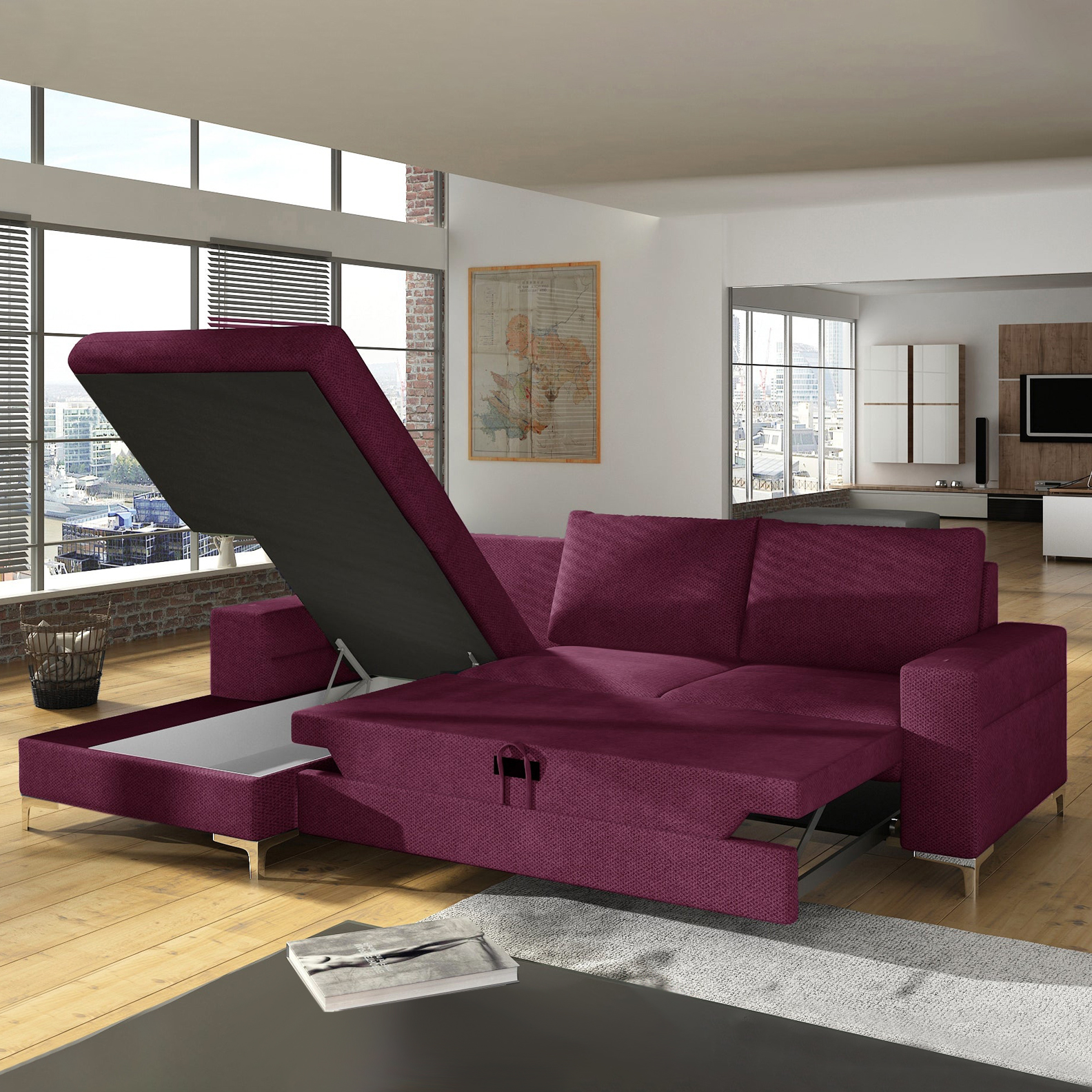 Maxima - Lens Sleeper Sectional