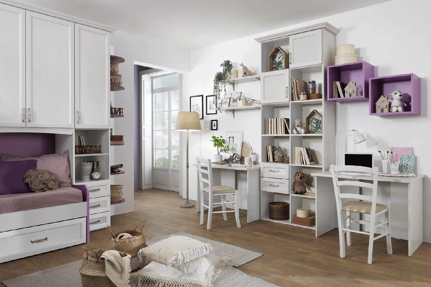 MCS - AF03 Wardrobe with Elevated Bed