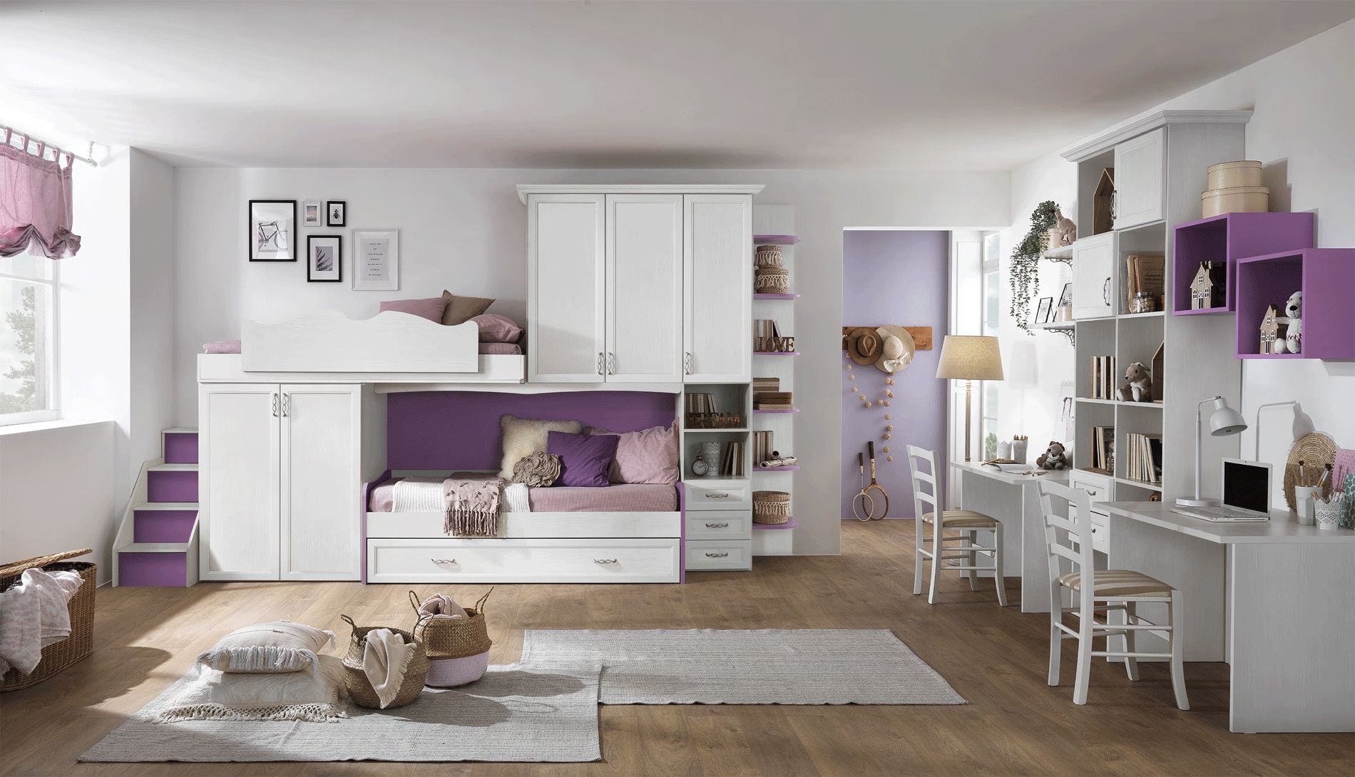 MCS - AF03 Wardrobe with Elevated Bed