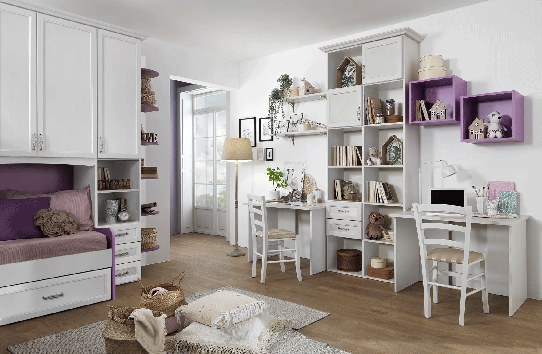 MCS - AF03 Wardrobe with Elevated Bed