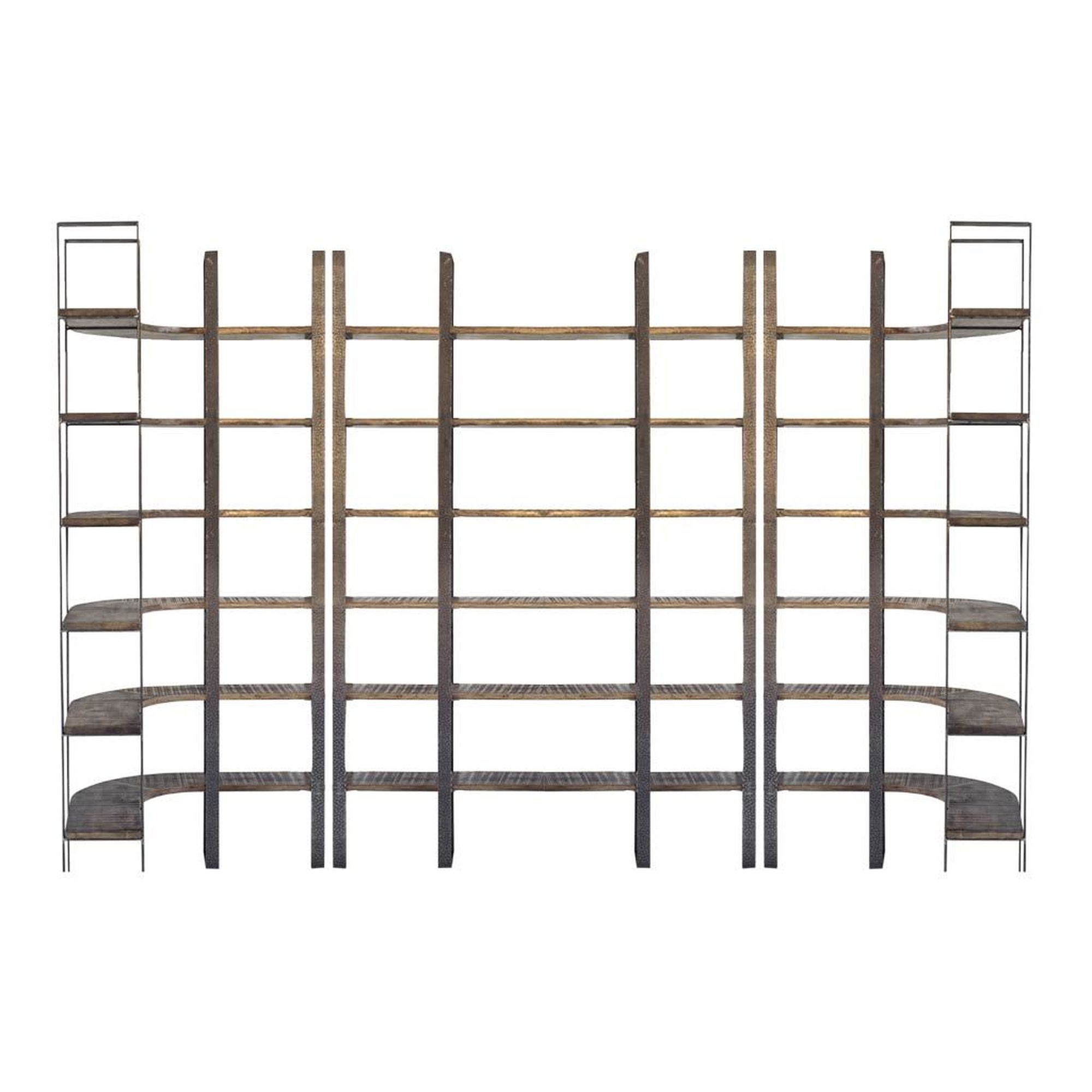 Mercana Taunton I Shelving Unit - Brown/Black