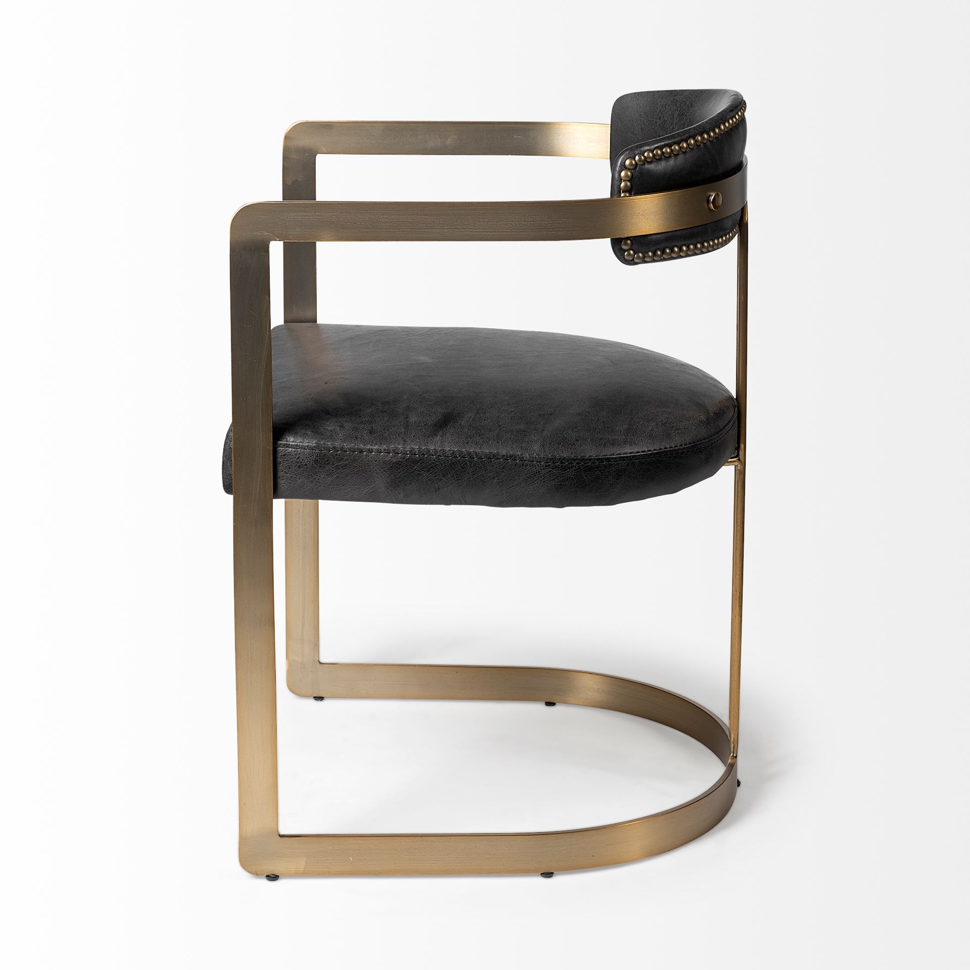 Mercana Hollyfield Dining Chair - Black, Leather