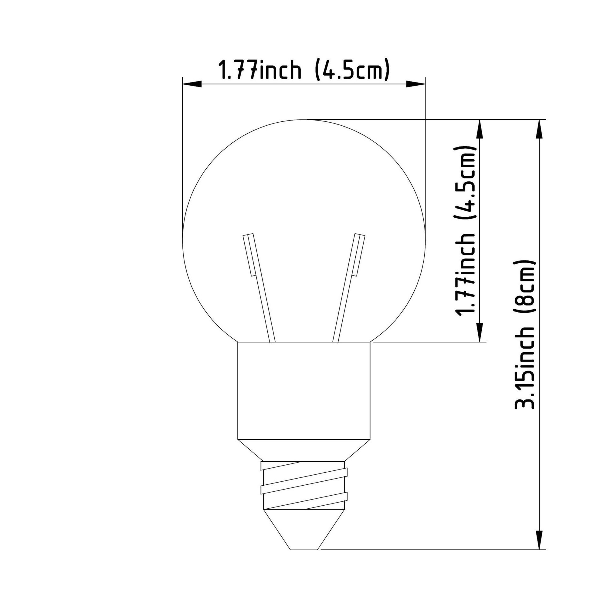 Mercana LED E12 3W 4H Bulb