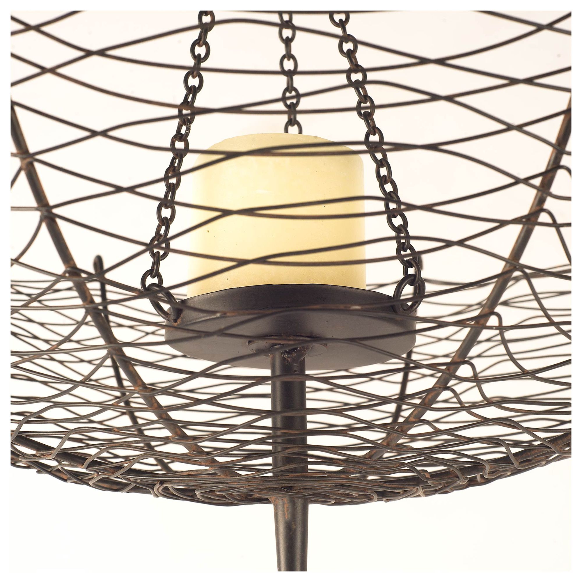 Mercana Rihanna Medium Candle Holder Lantern - Black, Metal