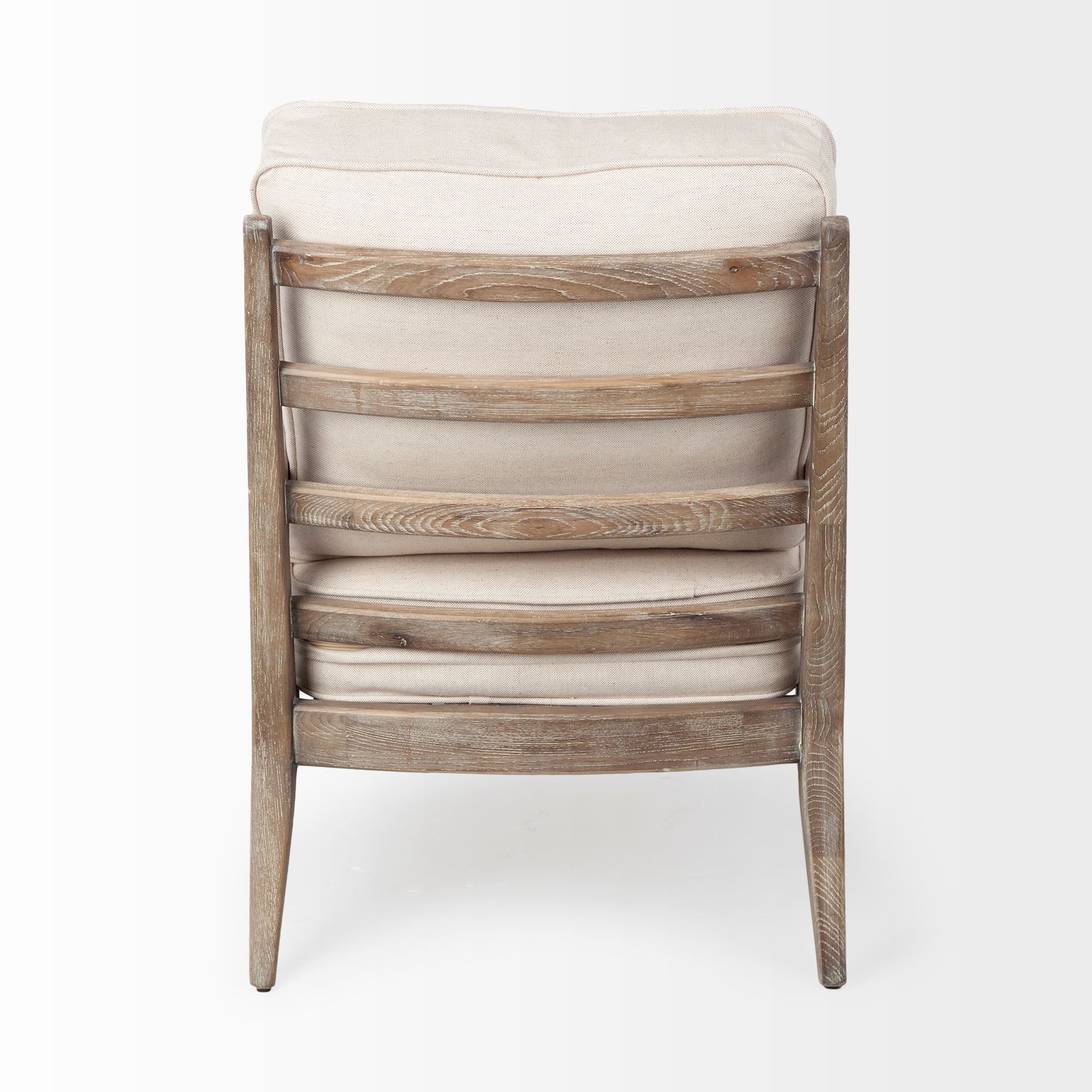 Mercana Harman Upholstered Accent Chair - White, Wood