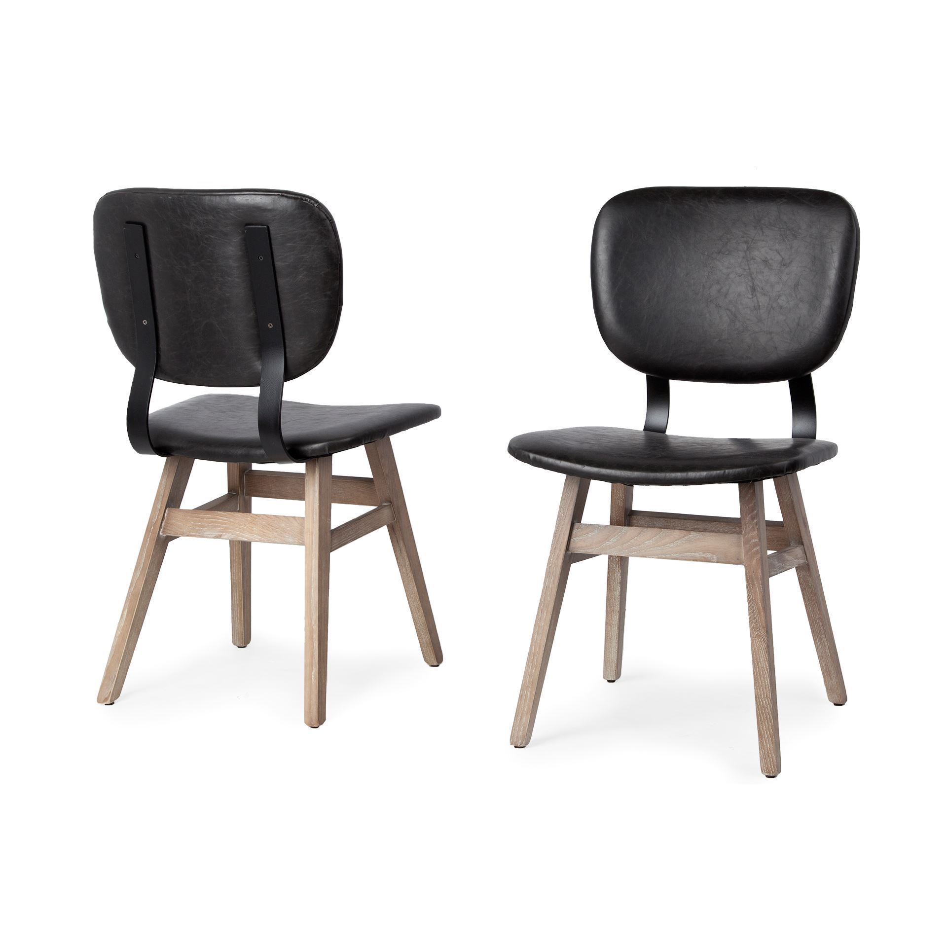 Mercana Haden Dining Chair (Set of 2) - Black, Wood