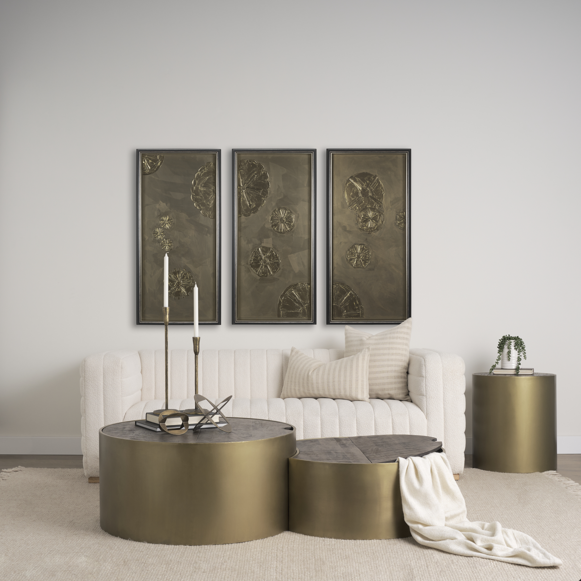 Mercana Eclipse Coffee Table - Gold, Wood