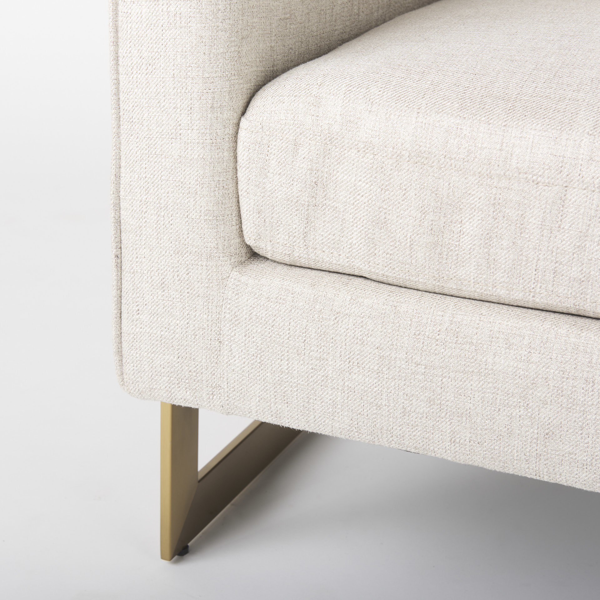 Mercana - Rupert Accent Chair in Cream, Linen