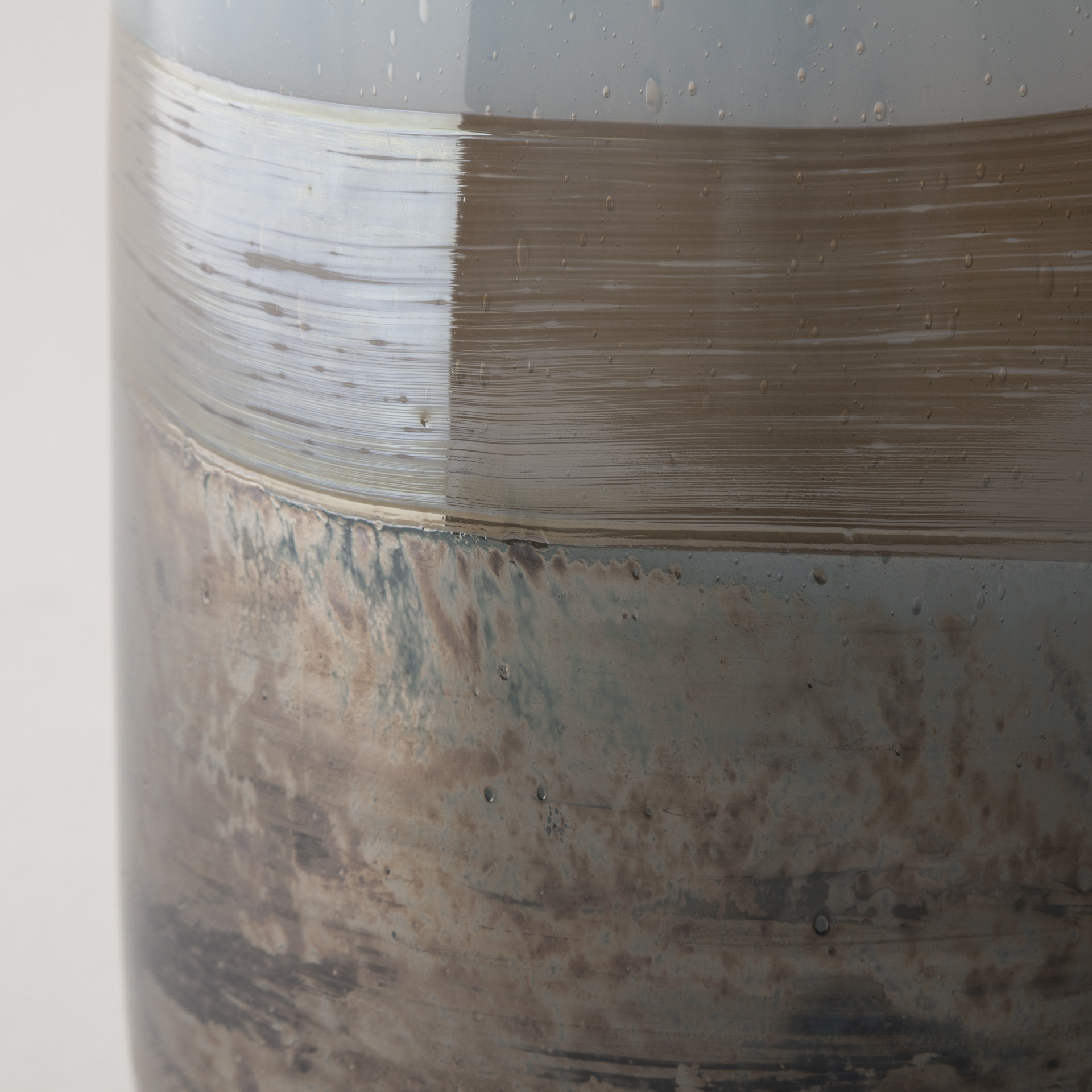 Mercana Nasser Vase - Blue/Gold, H13"