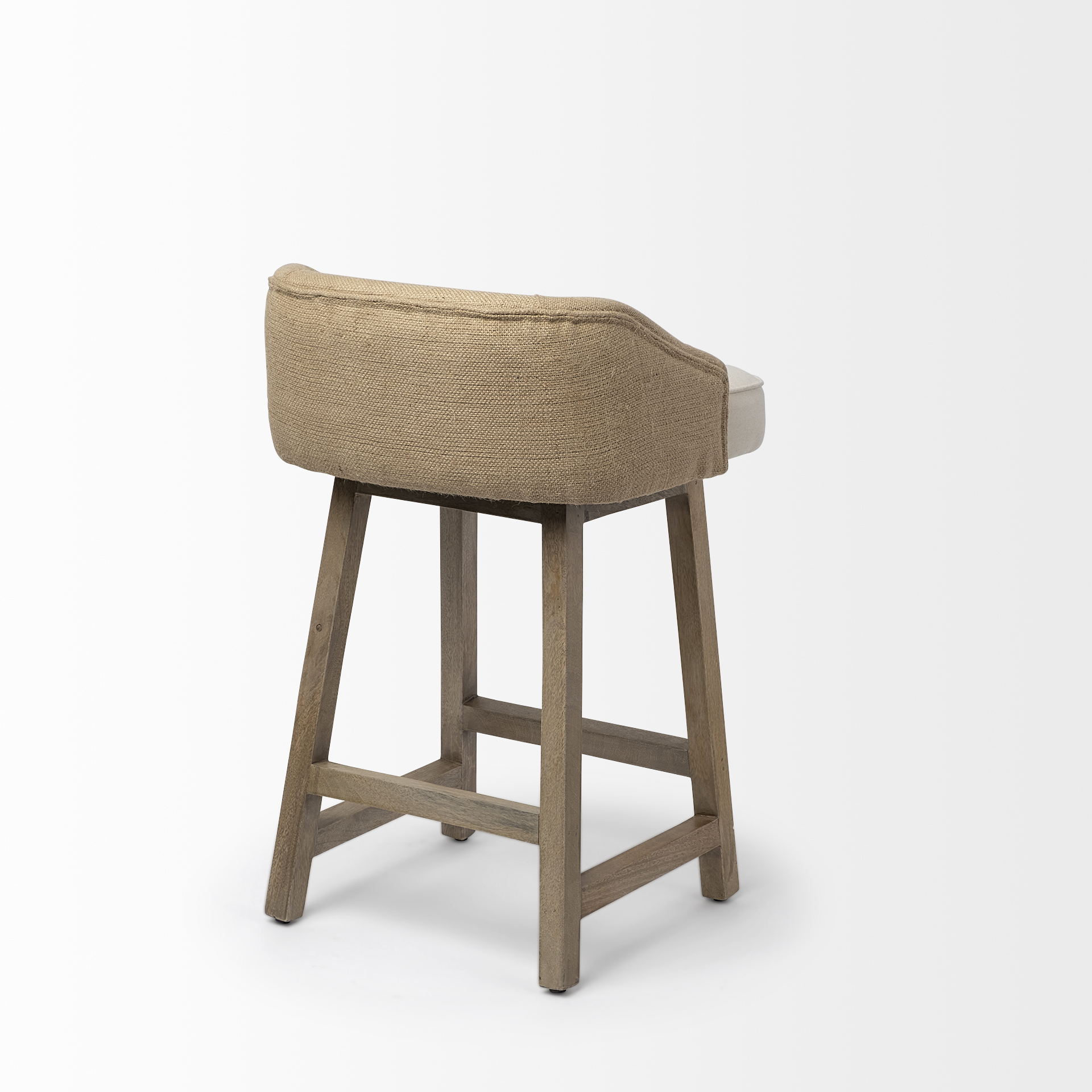 Mercana Monmouth Upholstered Seat Bar/Counter Stool - Cream, H30"