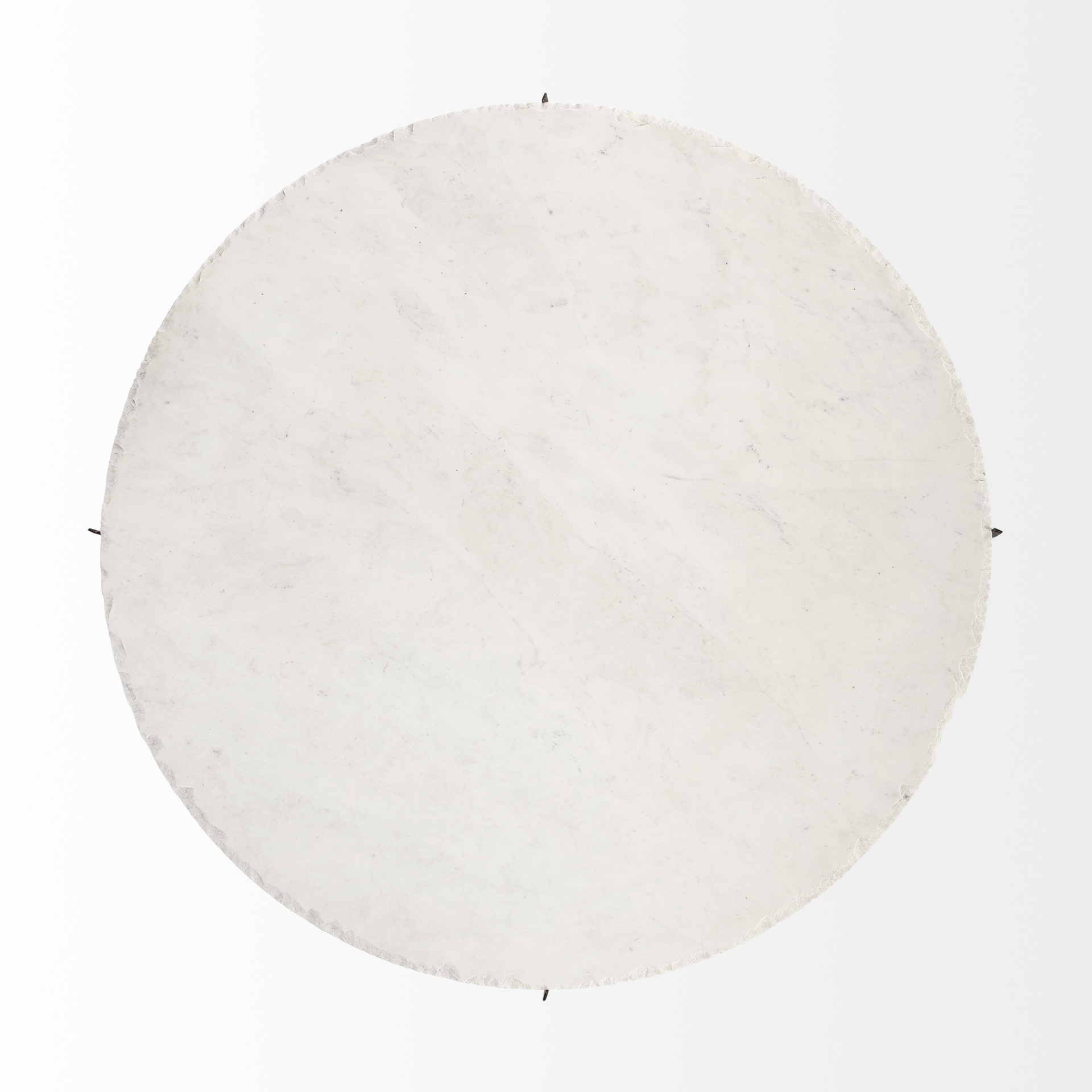 Mercana Reinhold Round Coffee Table - White, Stone