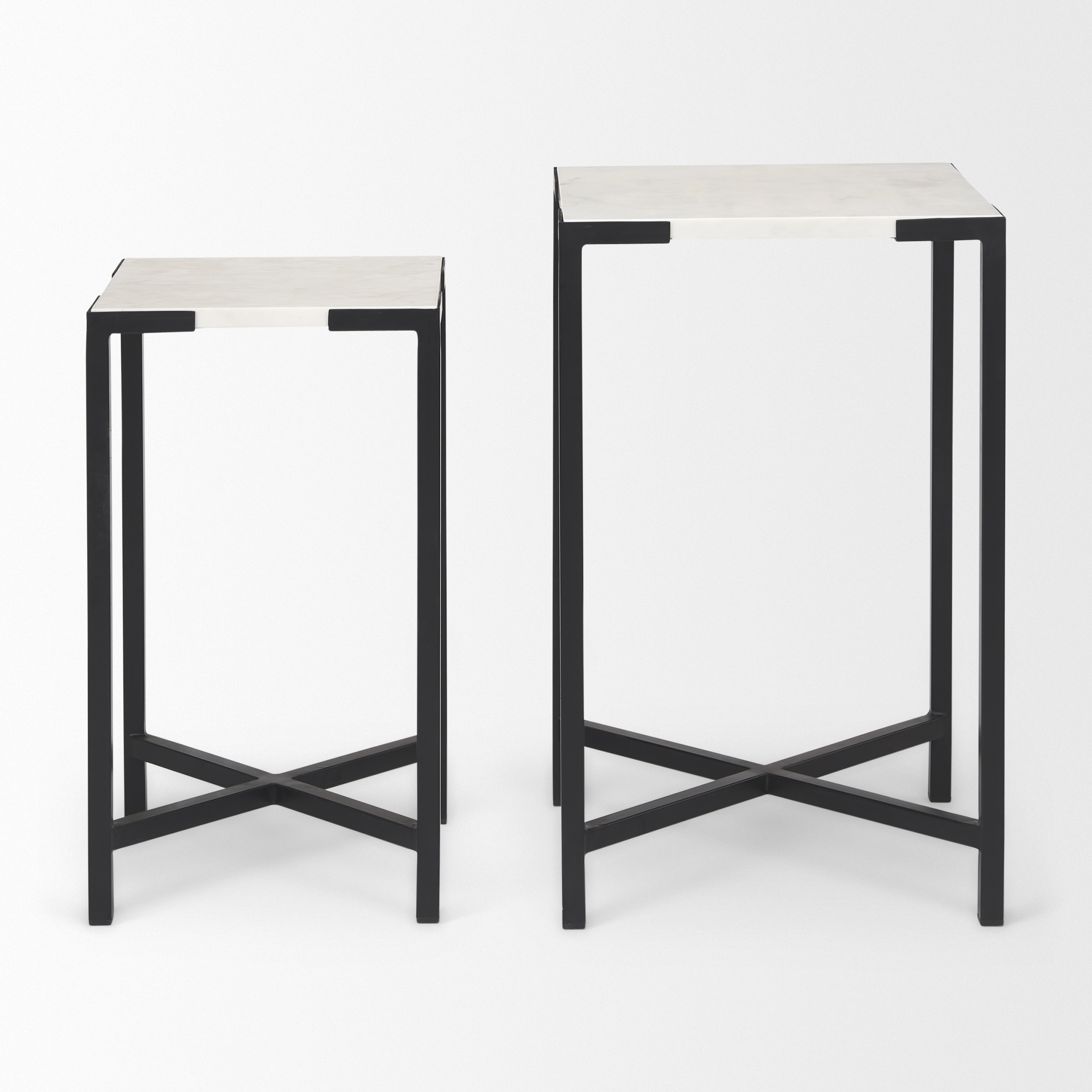 Mercana - Lucas Accent Table in Black, Metal