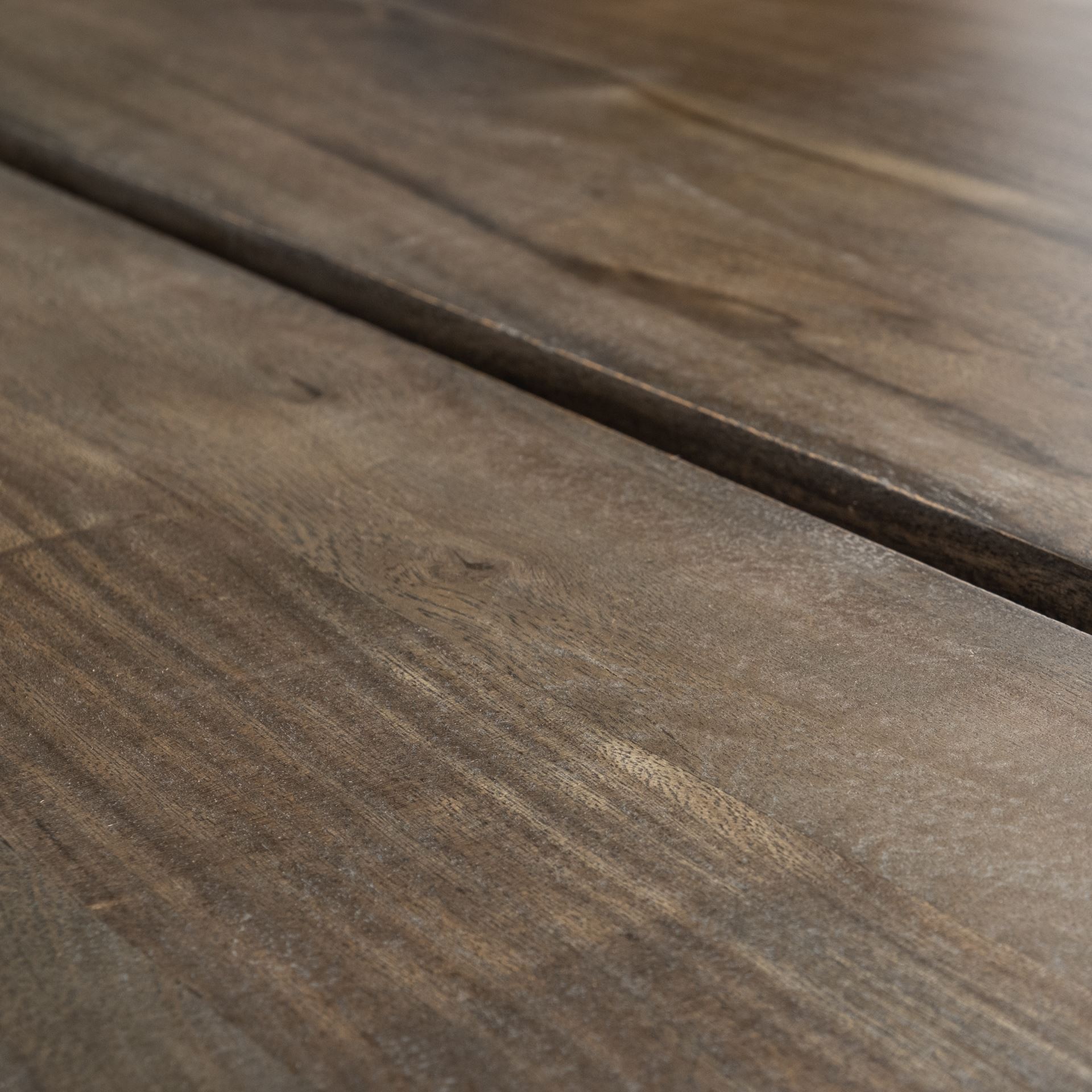 Mercana - Ledger Dining Table in Brown, Solid Wood