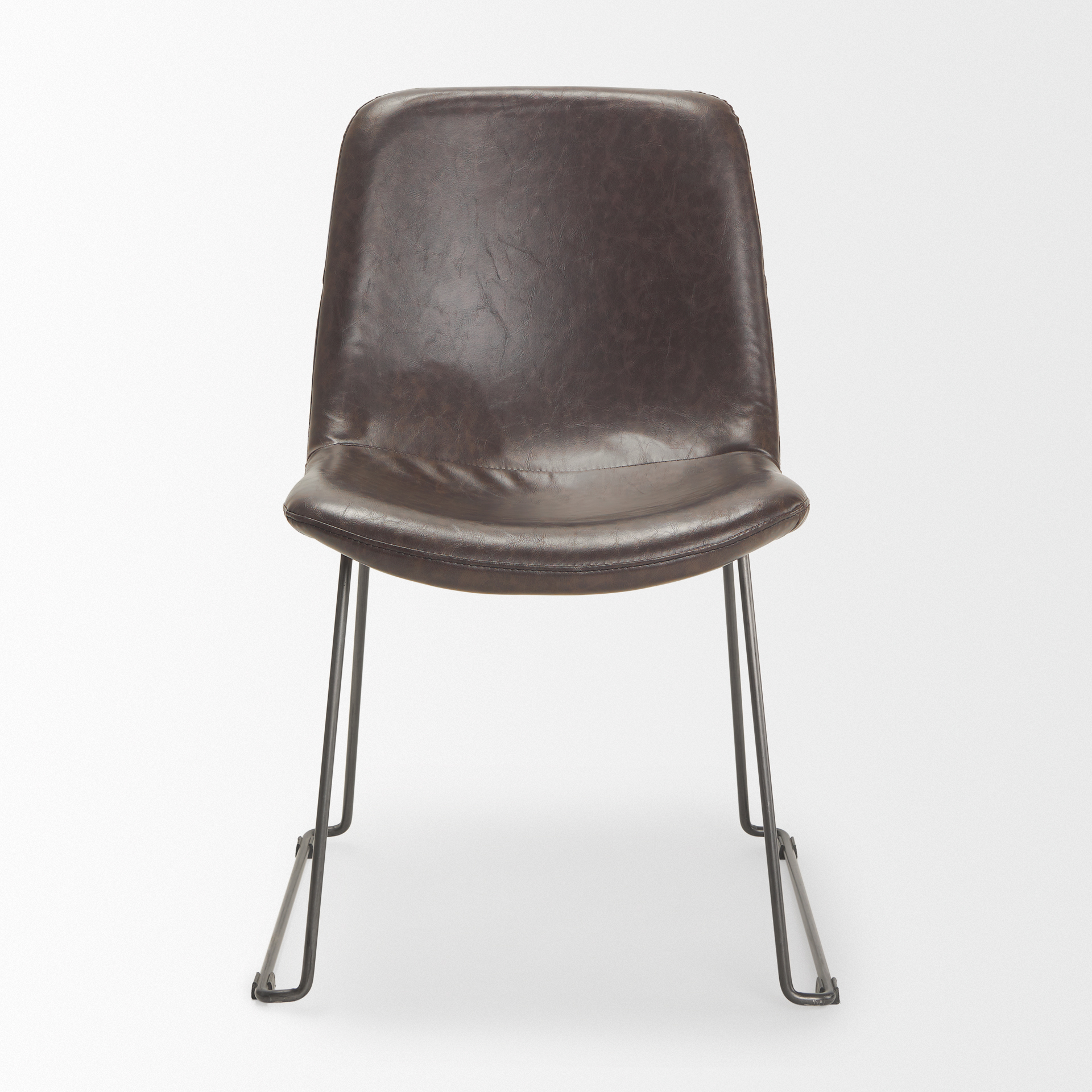 Mercana Sawyer Armless Dining Chair (Set of 2) - Black, Metal