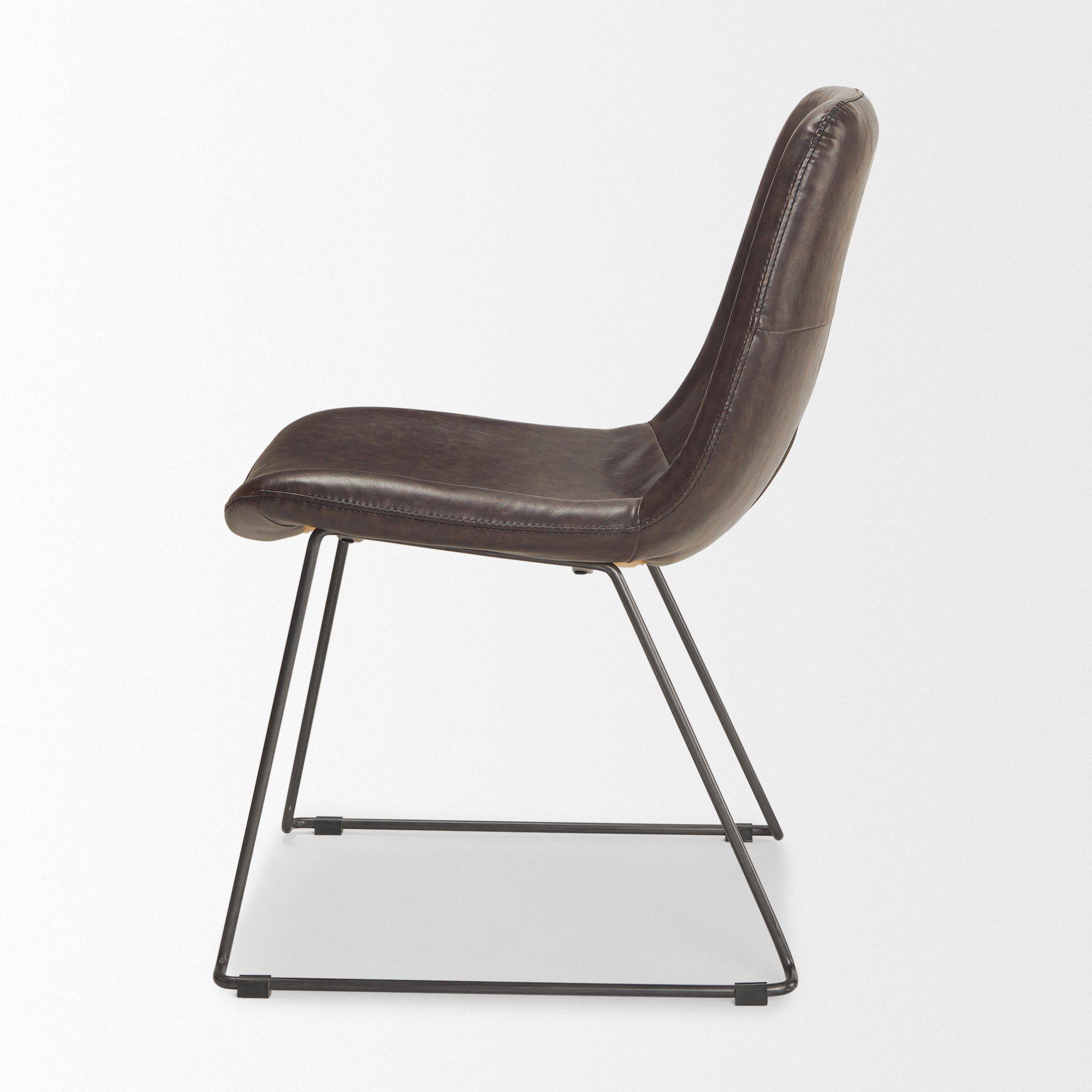 Mercana Sawyer Armless Dining Chair (Set of 2) - Black, Metal