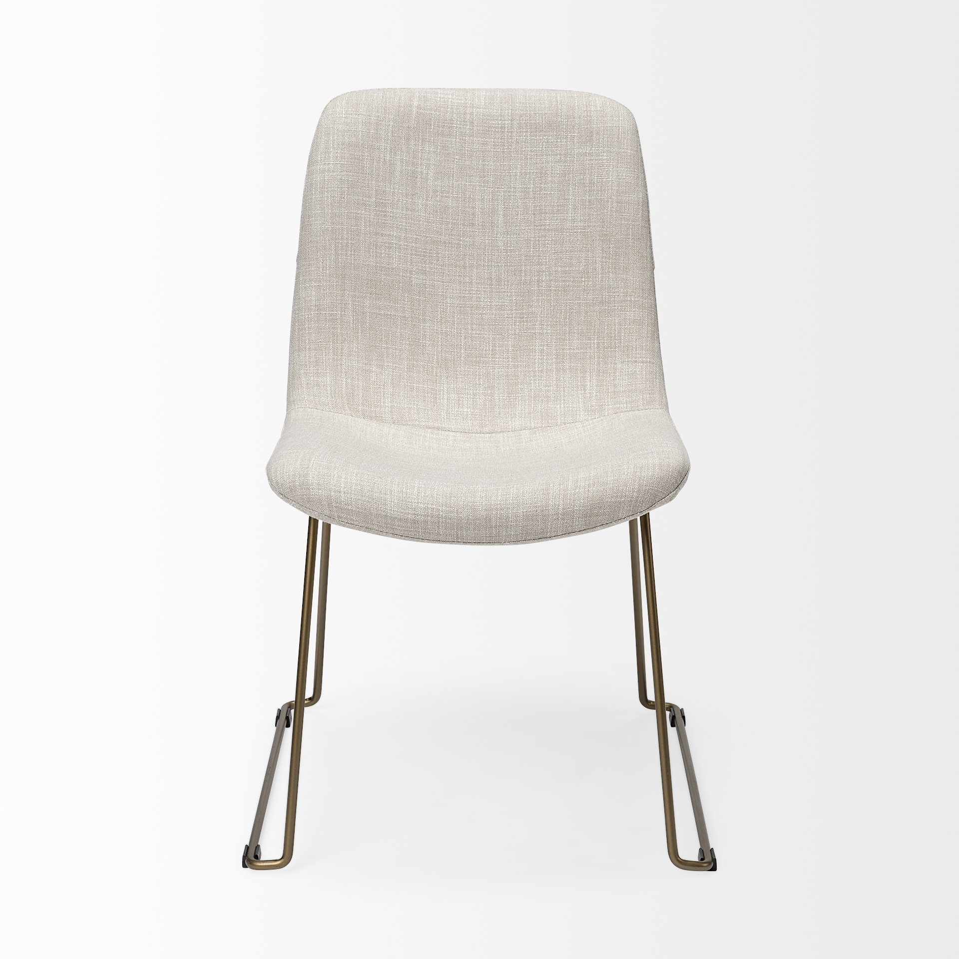 Mercana Sawyer Armless Dining Chair (Set of 2) - Beige, Metal