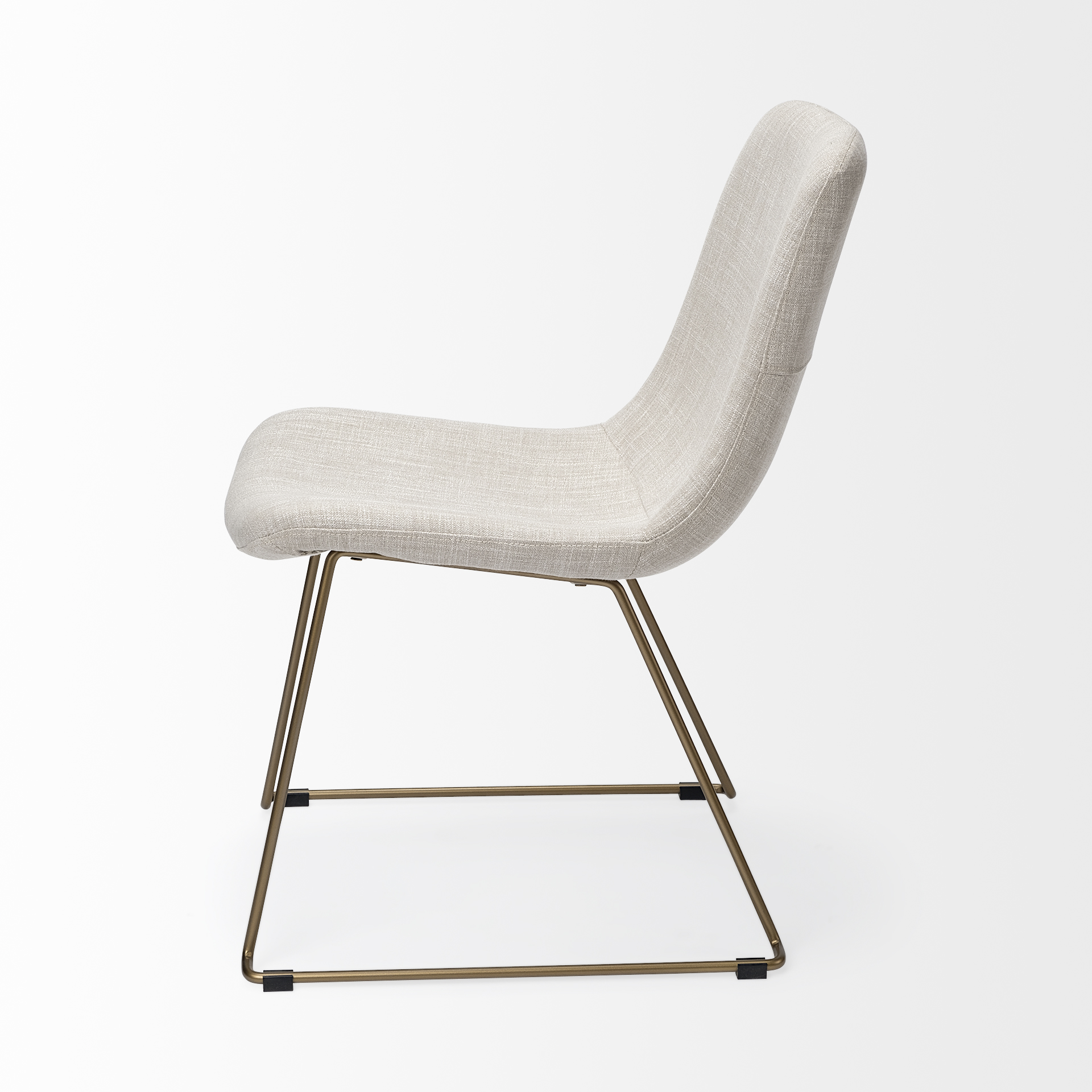 Mercana Sawyer Armless Dining Chair (Set of 2) - Beige, Metal