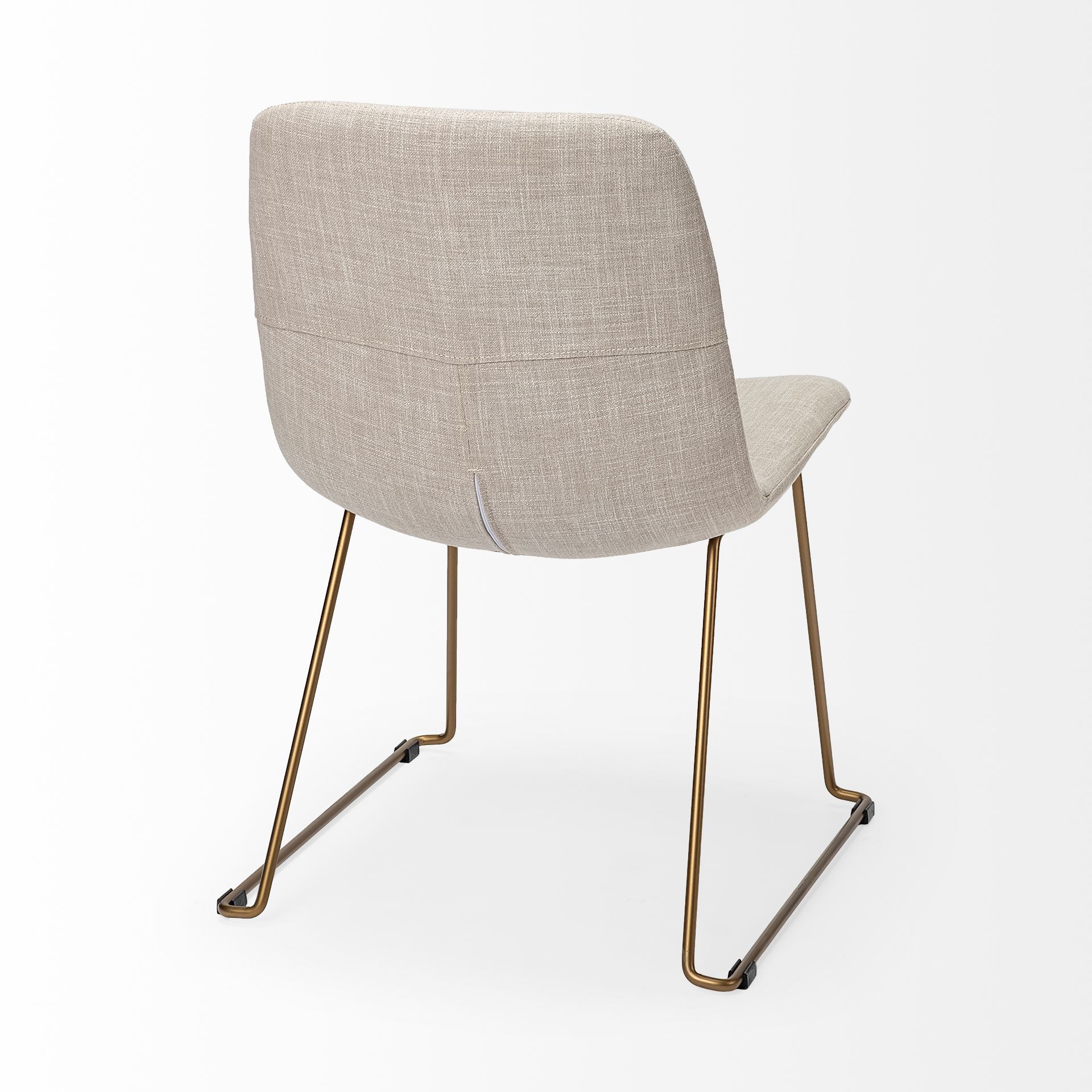 Mercana Sawyer Armless Dining Chair (Set of 2) - Beige, Metal