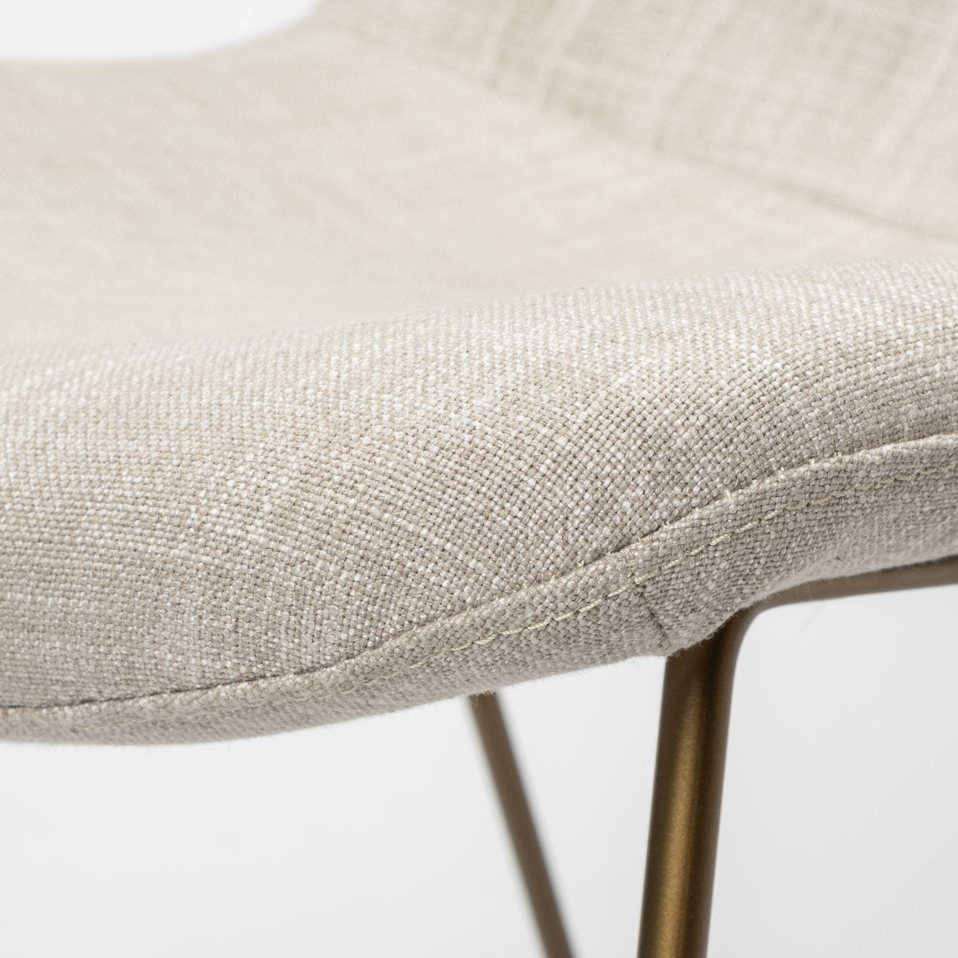 Mercana Sawyer Armless Dining Chair (Set of 2) - Beige, Metal
