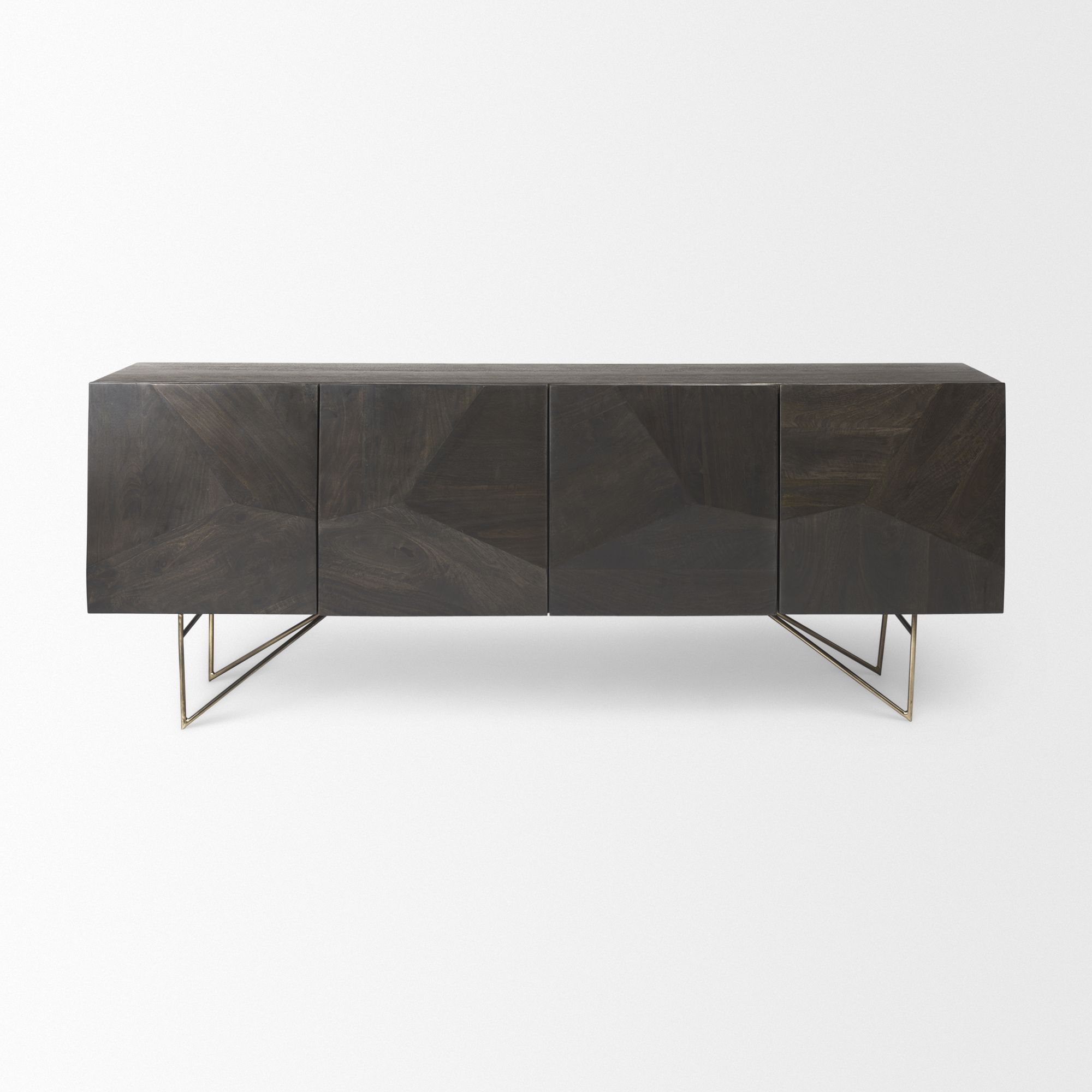 Mercana Darwin 4 Doors Sideboard - Brown, Wood