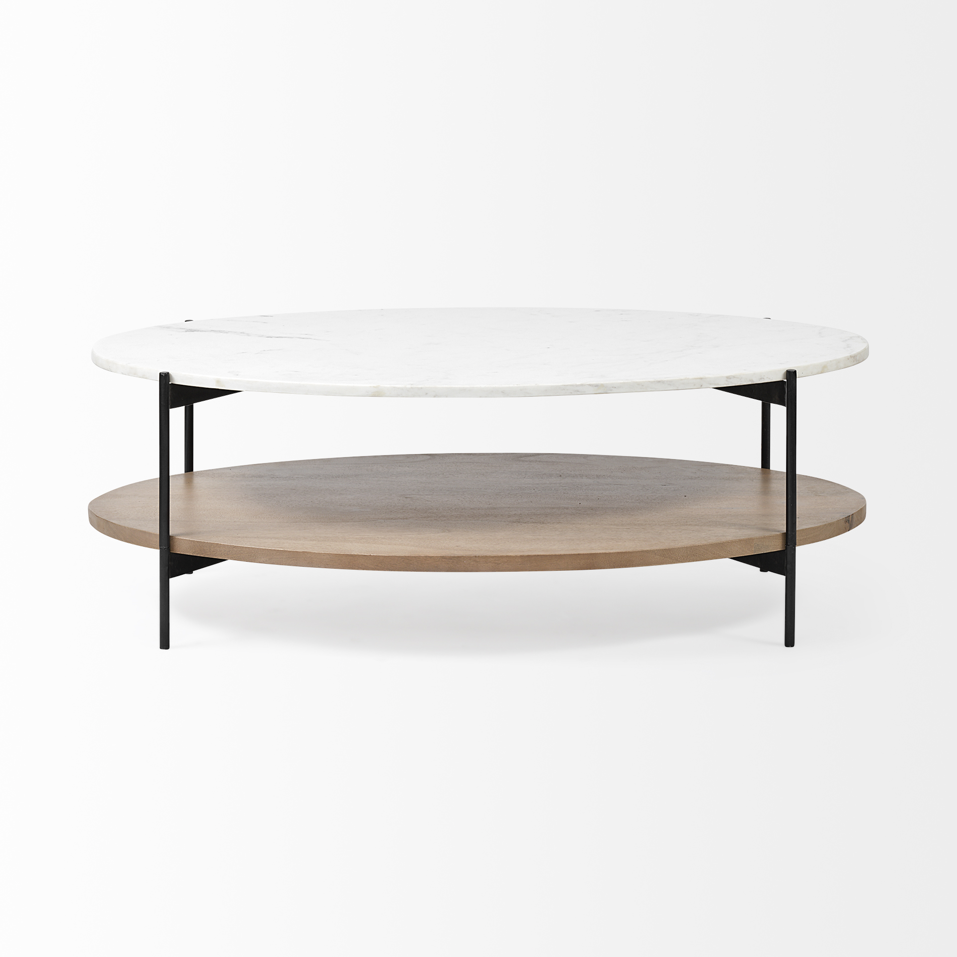 Mercana Larkin Oval Coffee Table - Brown, Wood