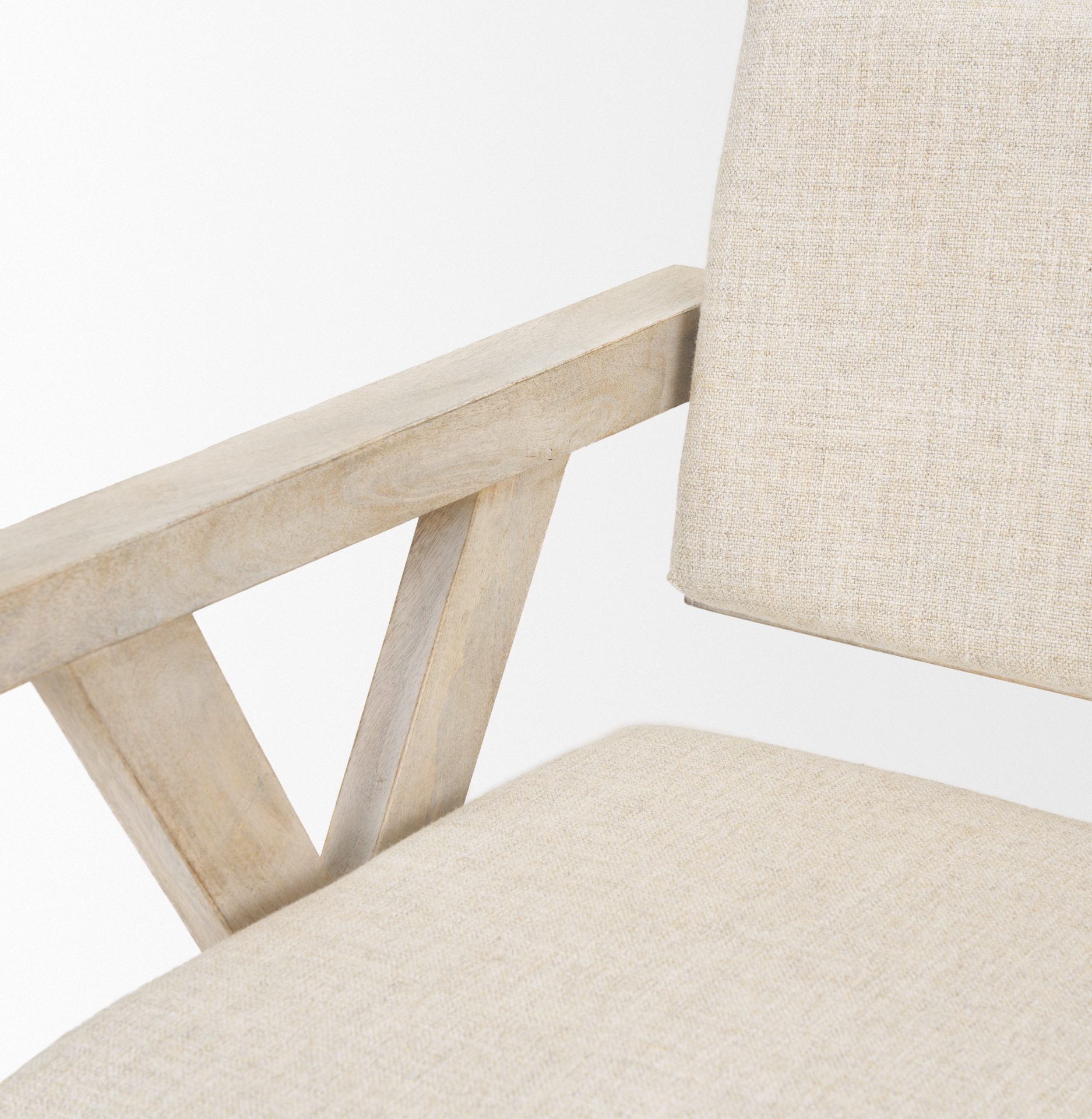 Mercana Topanga Dining Chair - Cream, Wood
