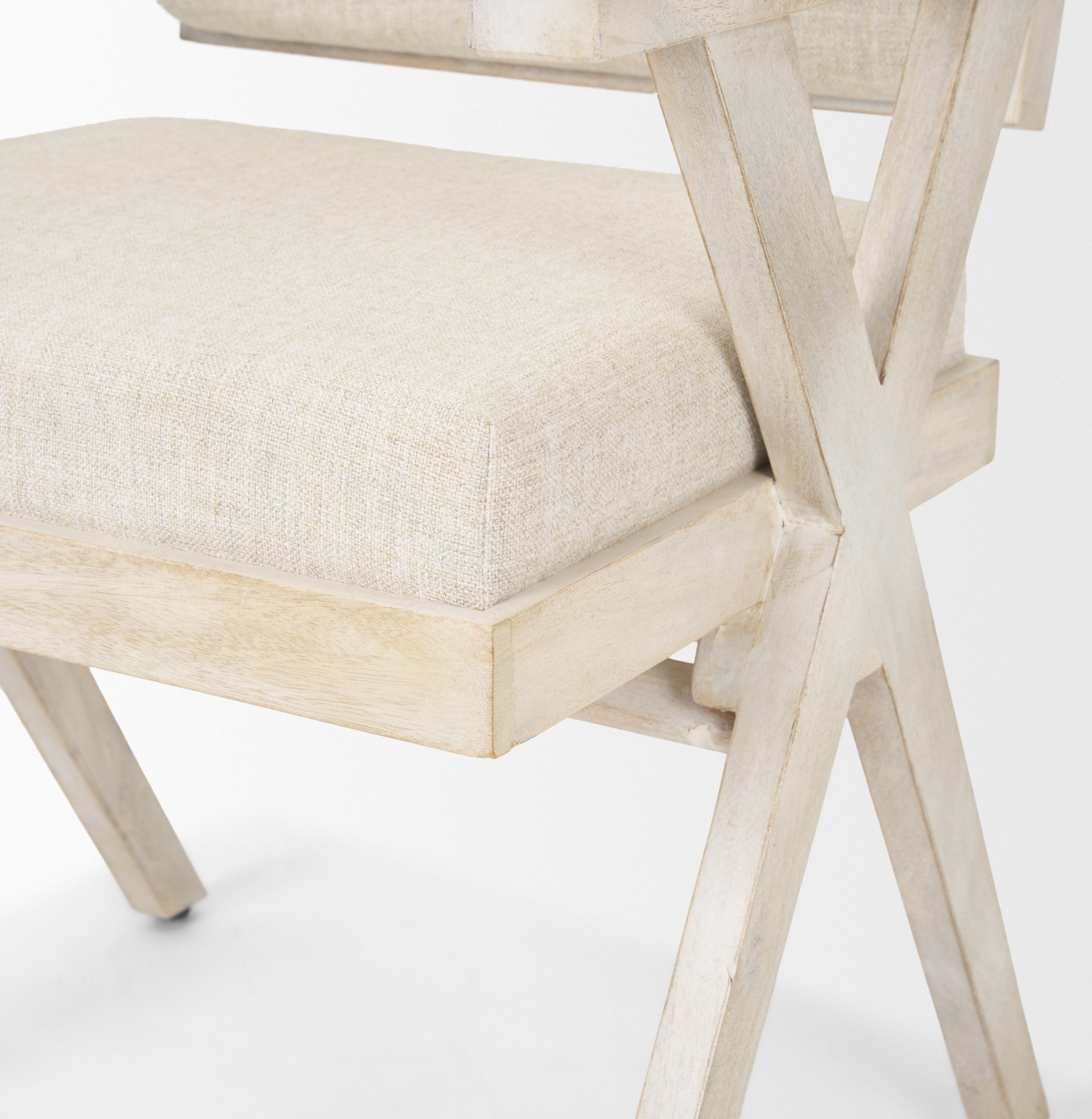 Mercana Topanga Dining Chair - Cream, Wood