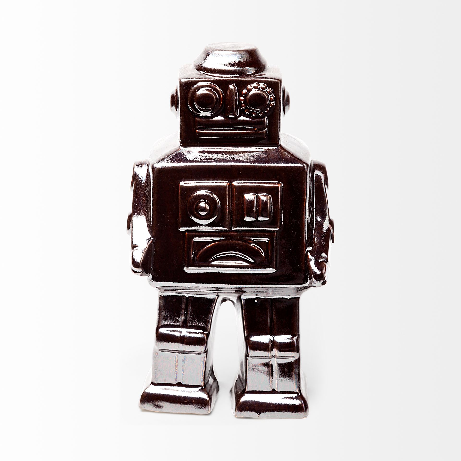 Mercana Robot Object - Bronze, H8"