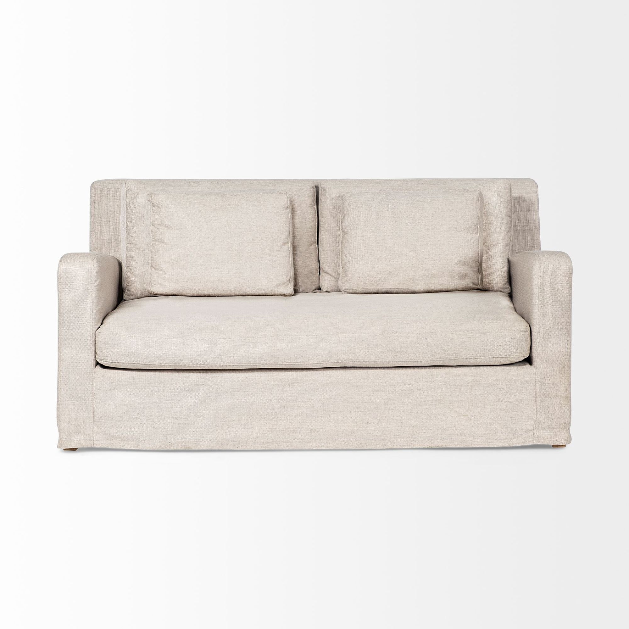 Mercana Denly 2 Seater Slipcover Loveseat - Beige