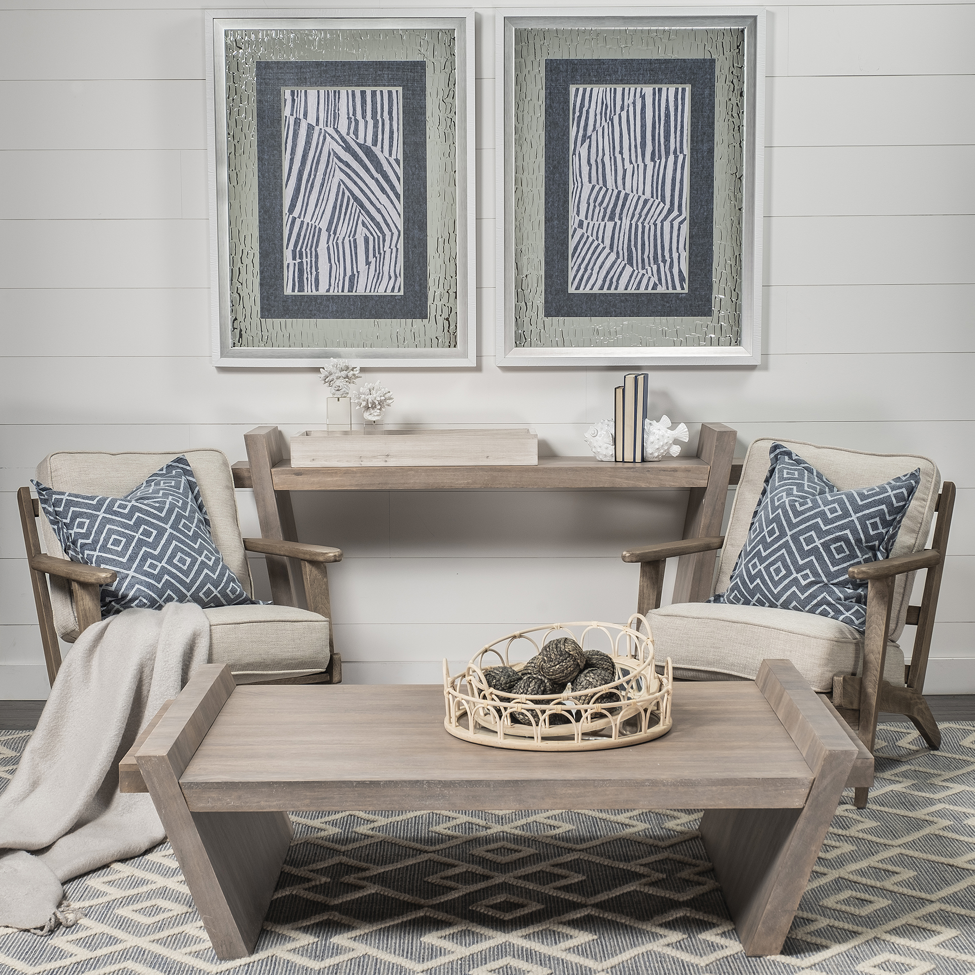 Mercana - Elaine Coffee Table in Brown, Solid Wood