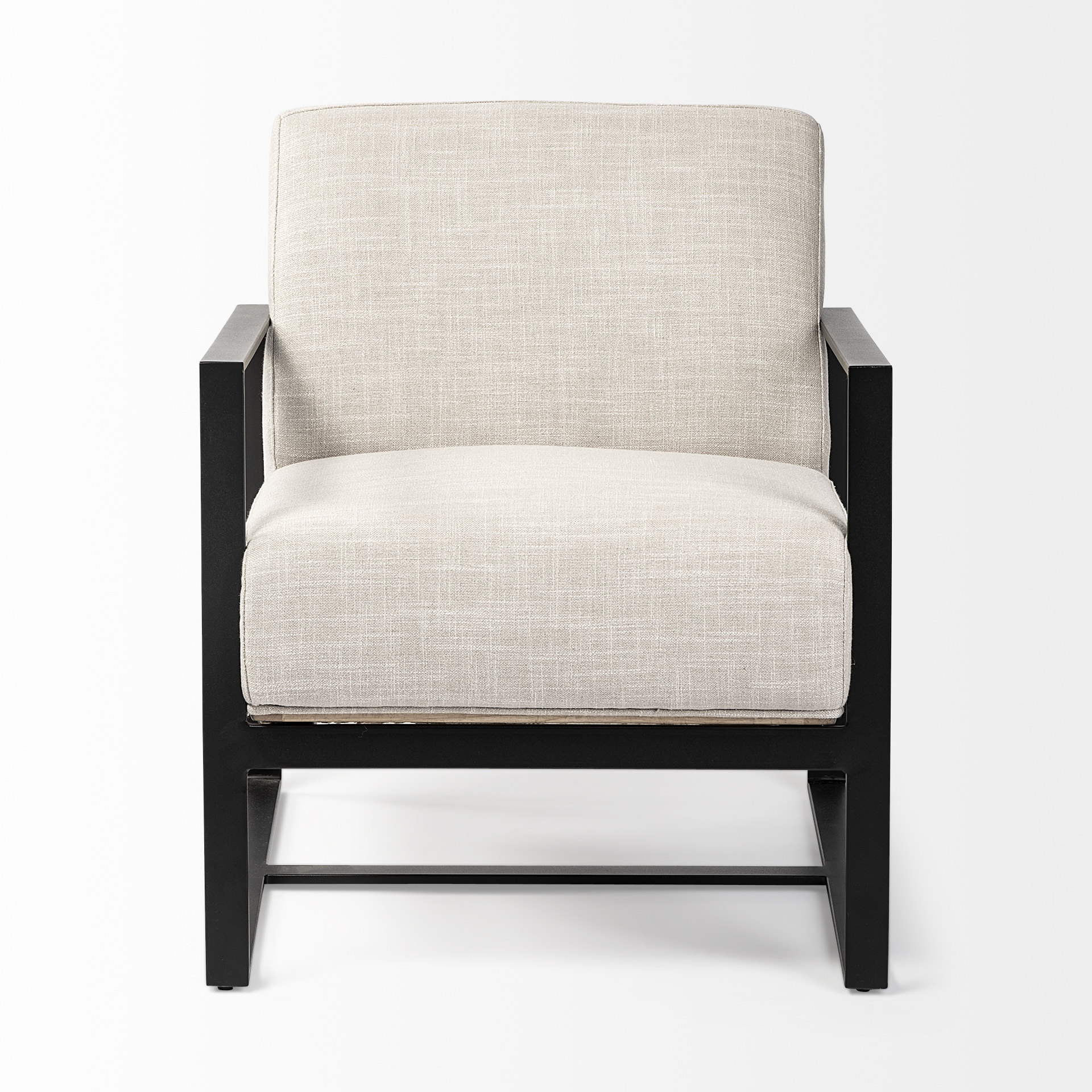 Mercana - Stamford Upholstered Accent Chair in Cream, Wood