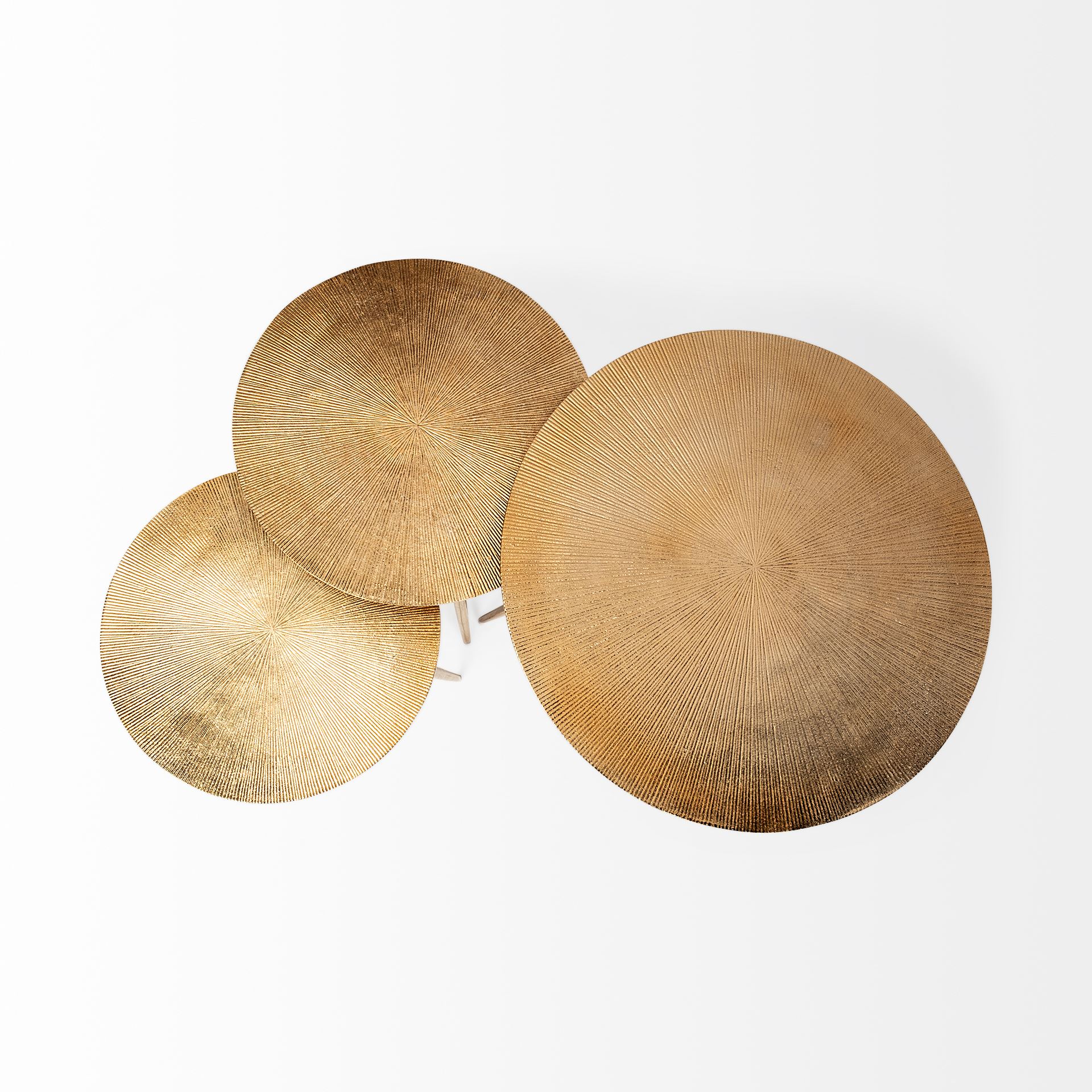 Mercana Reva Accent Table - Gold, W16"