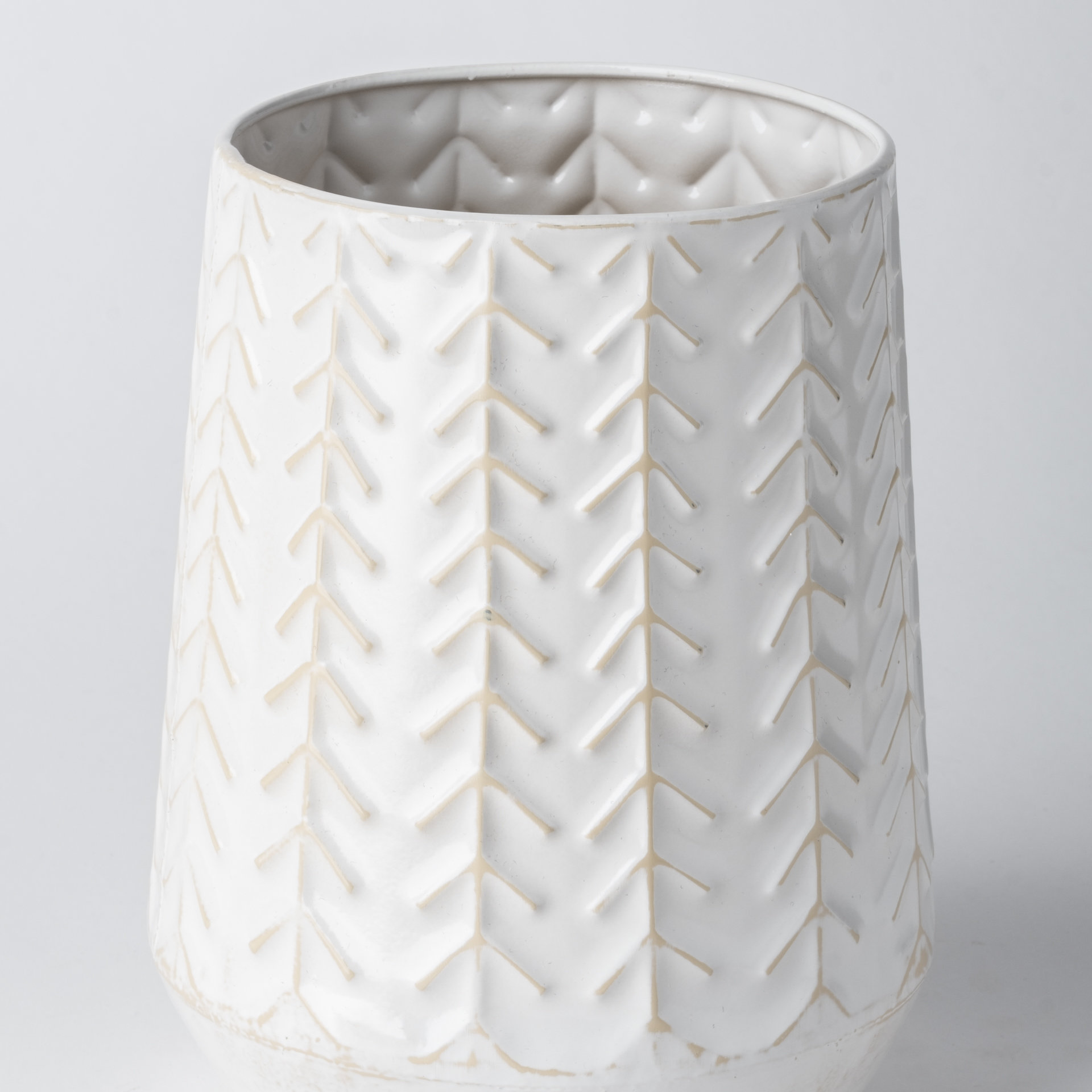 Mercana Gemma Vase - White, Ceramic