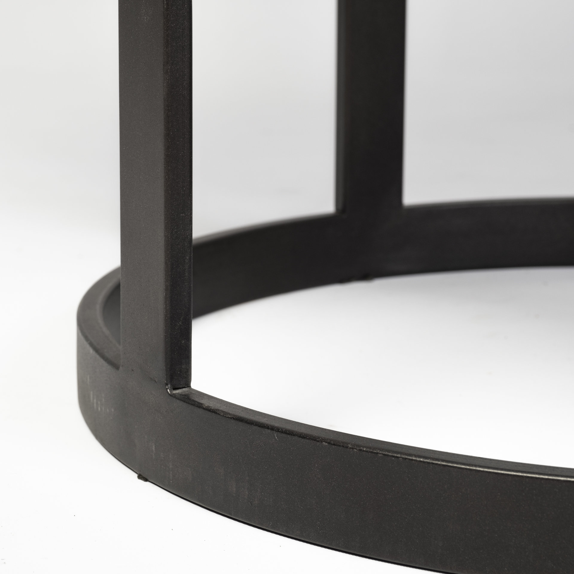 Mercana Tanner Round Dining Table - Black, Stone