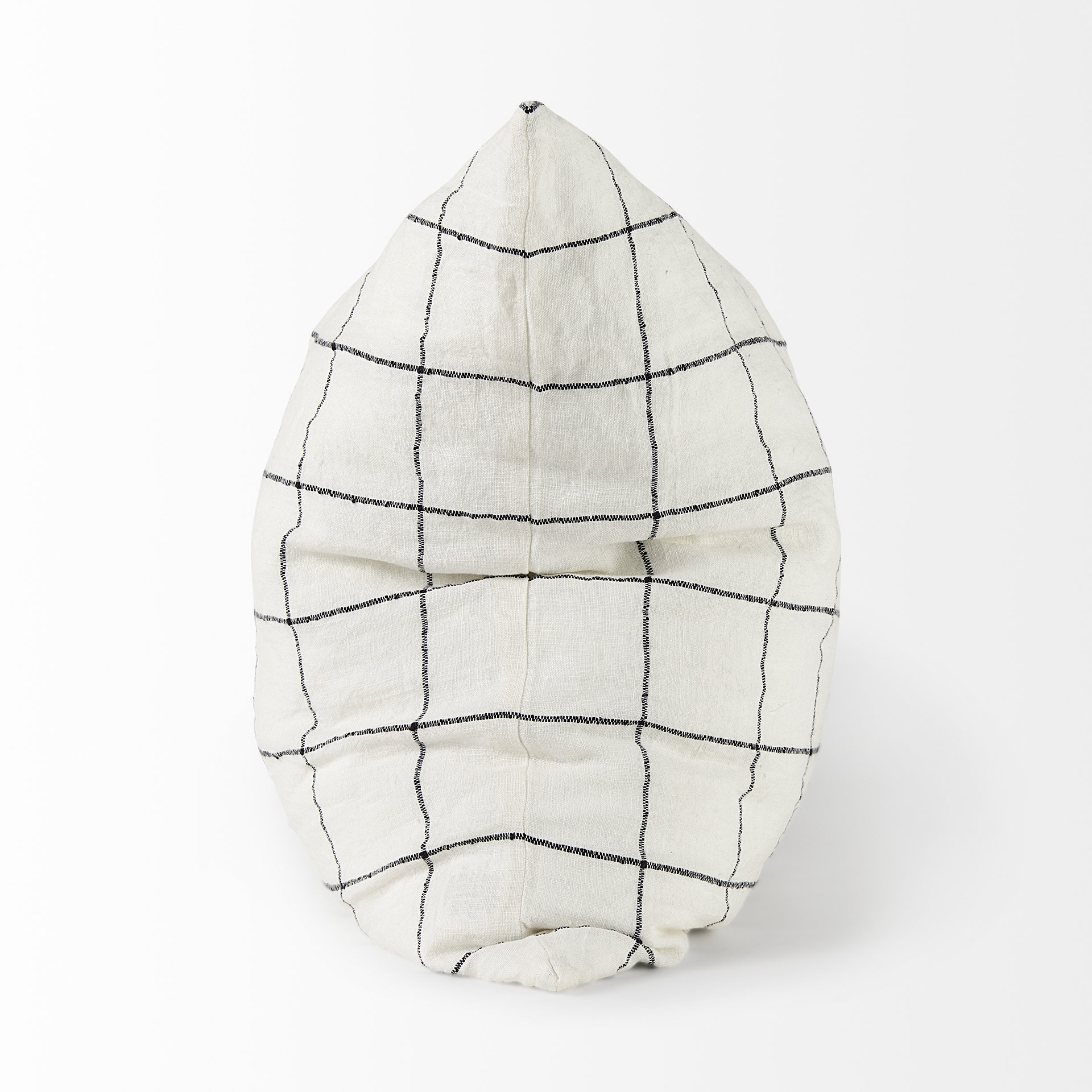 Mercana Suzanne Pillow - White/Black, 22x22
