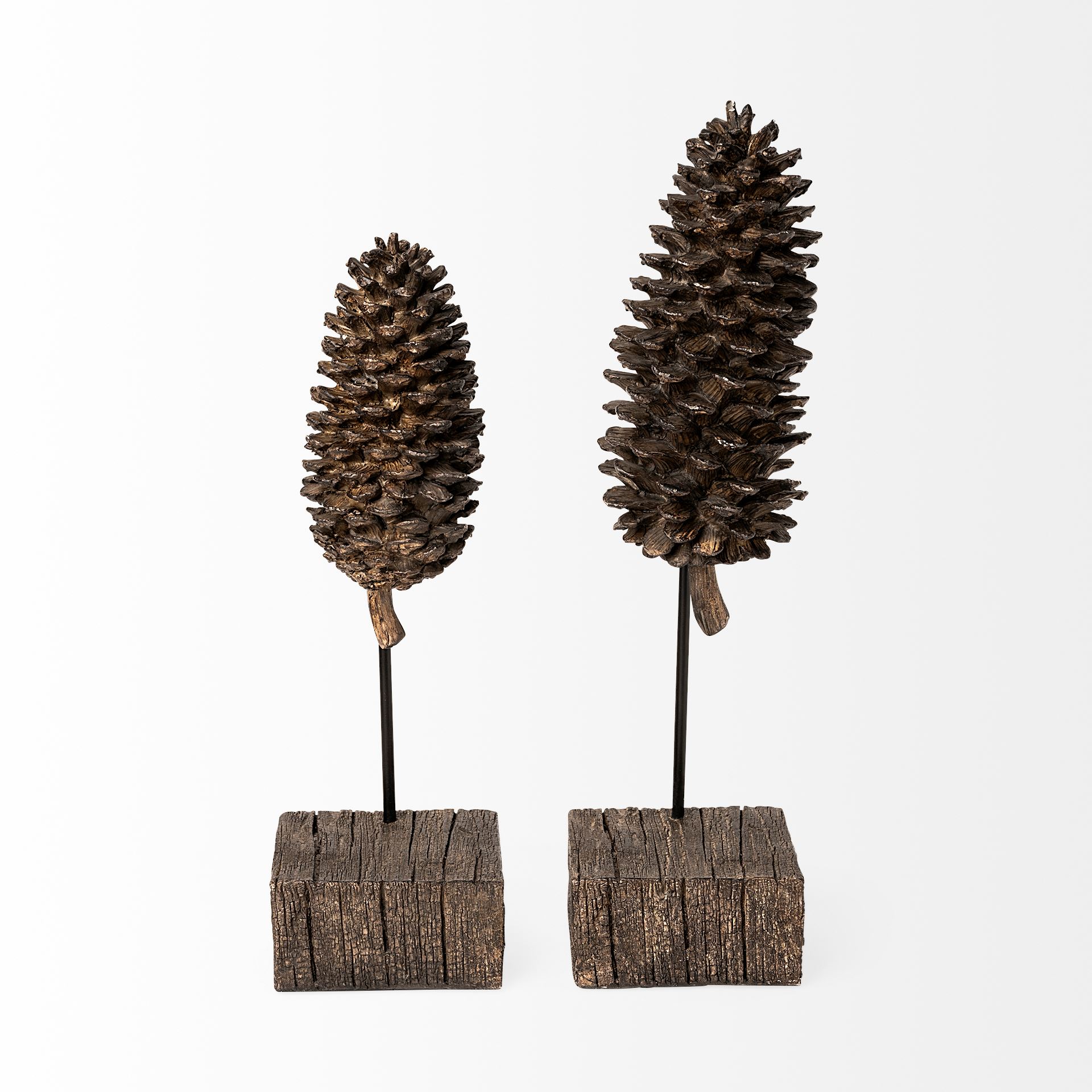 Mercana - Pinterra Object in Brown, Solid Wood