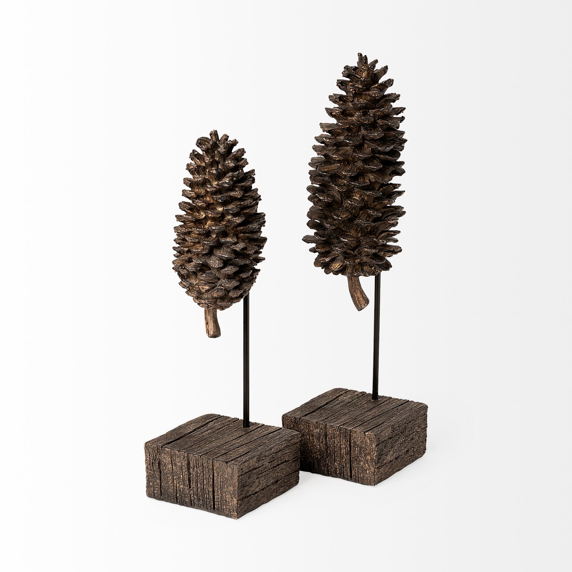Mercana - Pinterra Object in Brown, Solid Wood