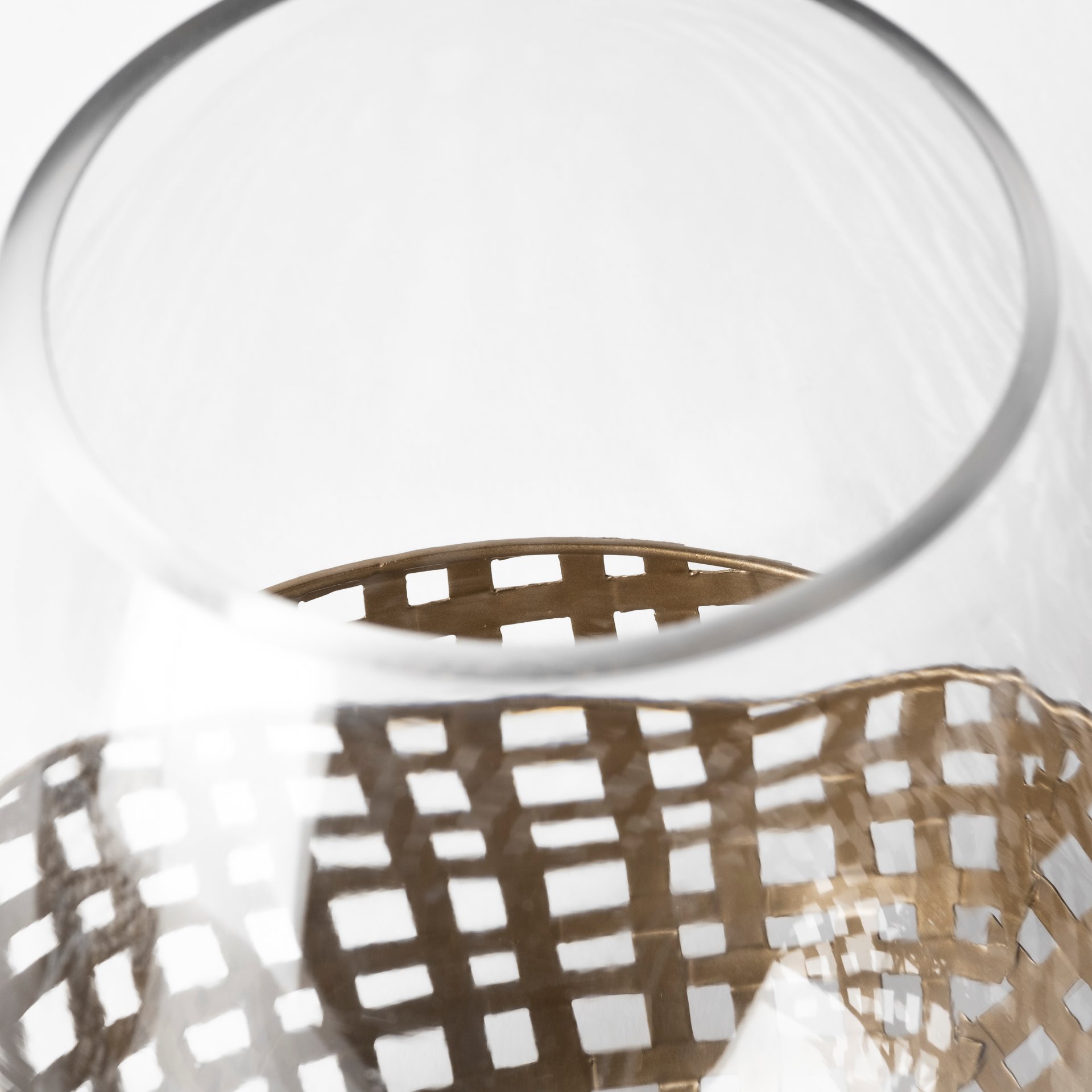 Mercana Reena Candle Holder - Gold, H10"