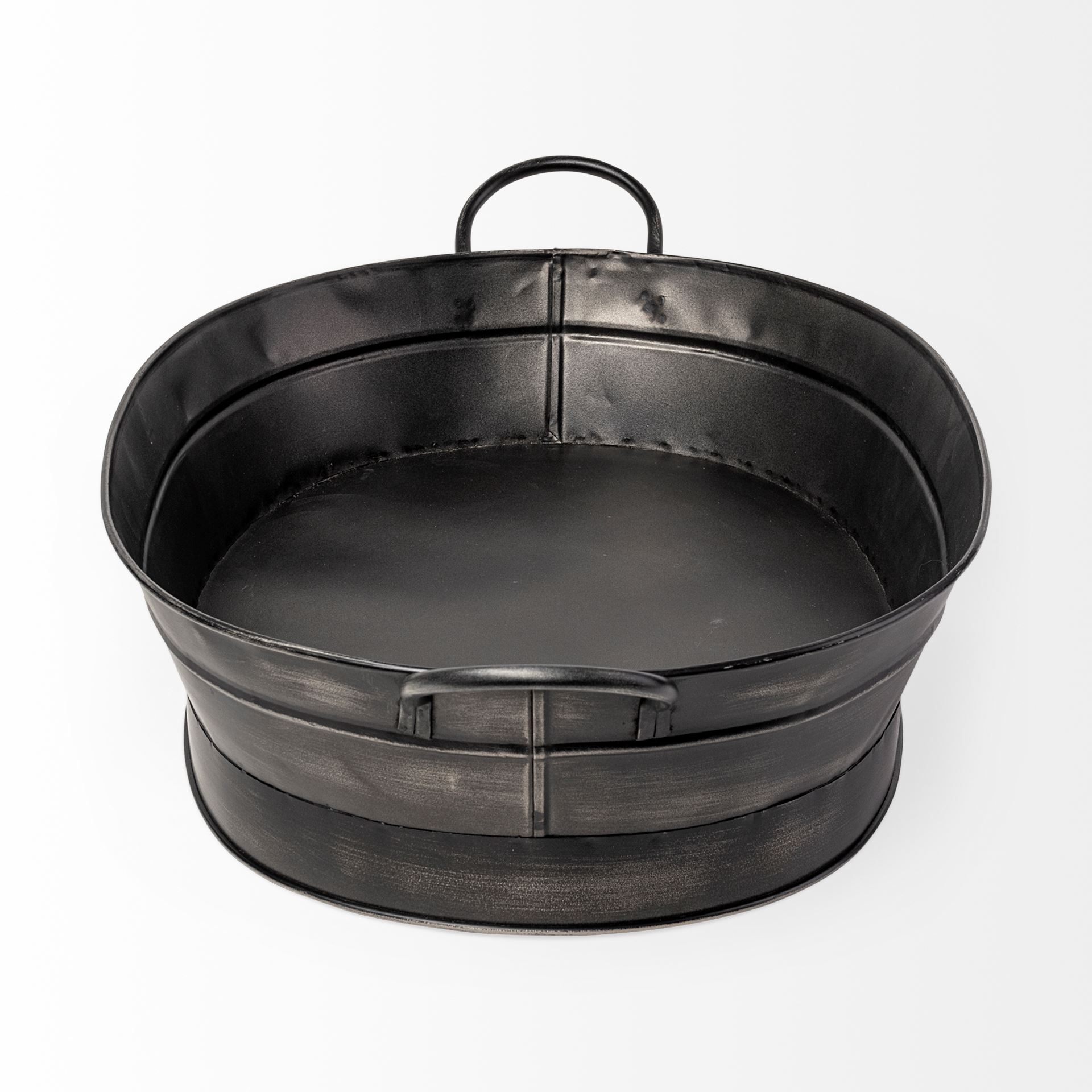 Mercana - Reno Basket in Black, Metal