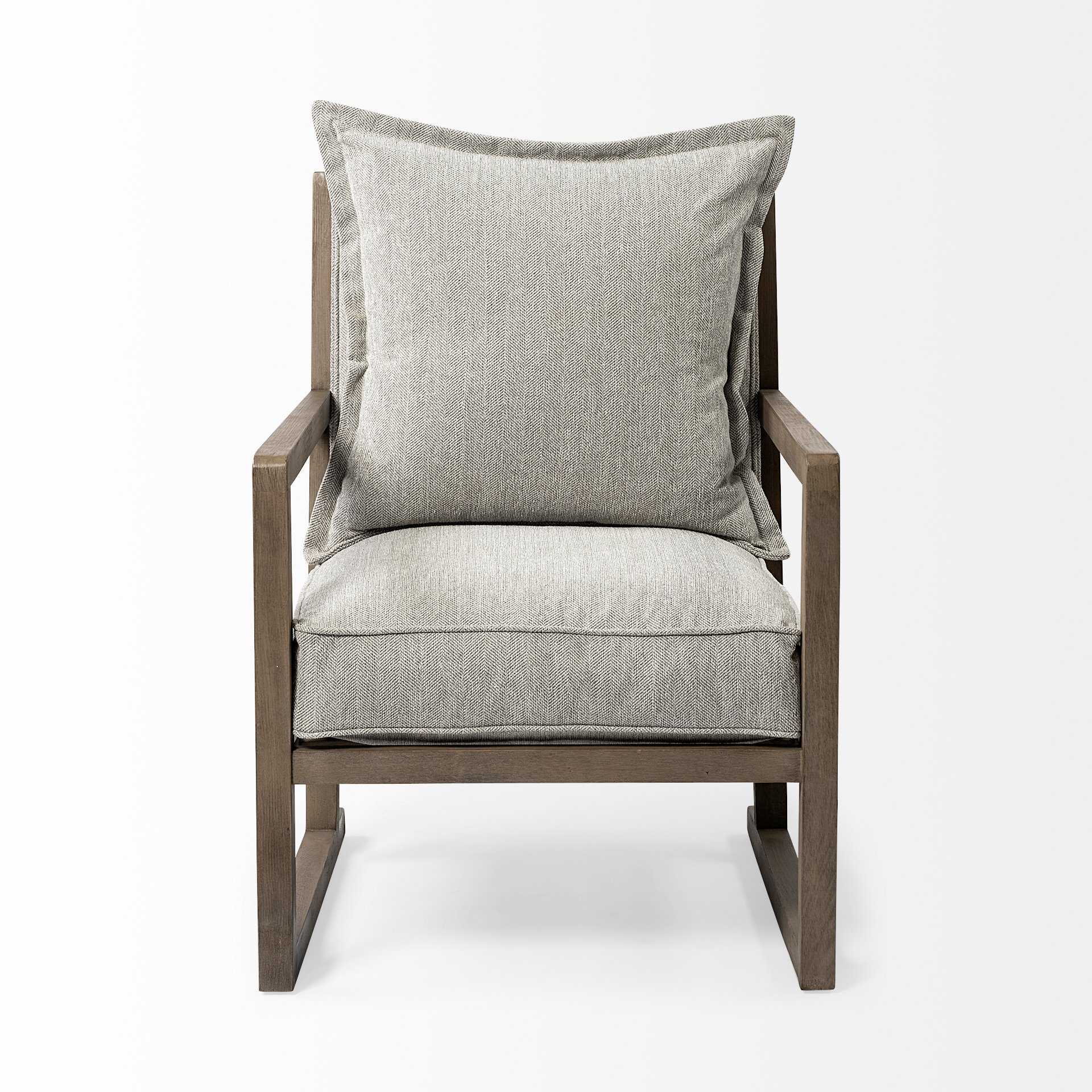 Mercana - Sherlock Accent Chair in Brown/Gray, Wood