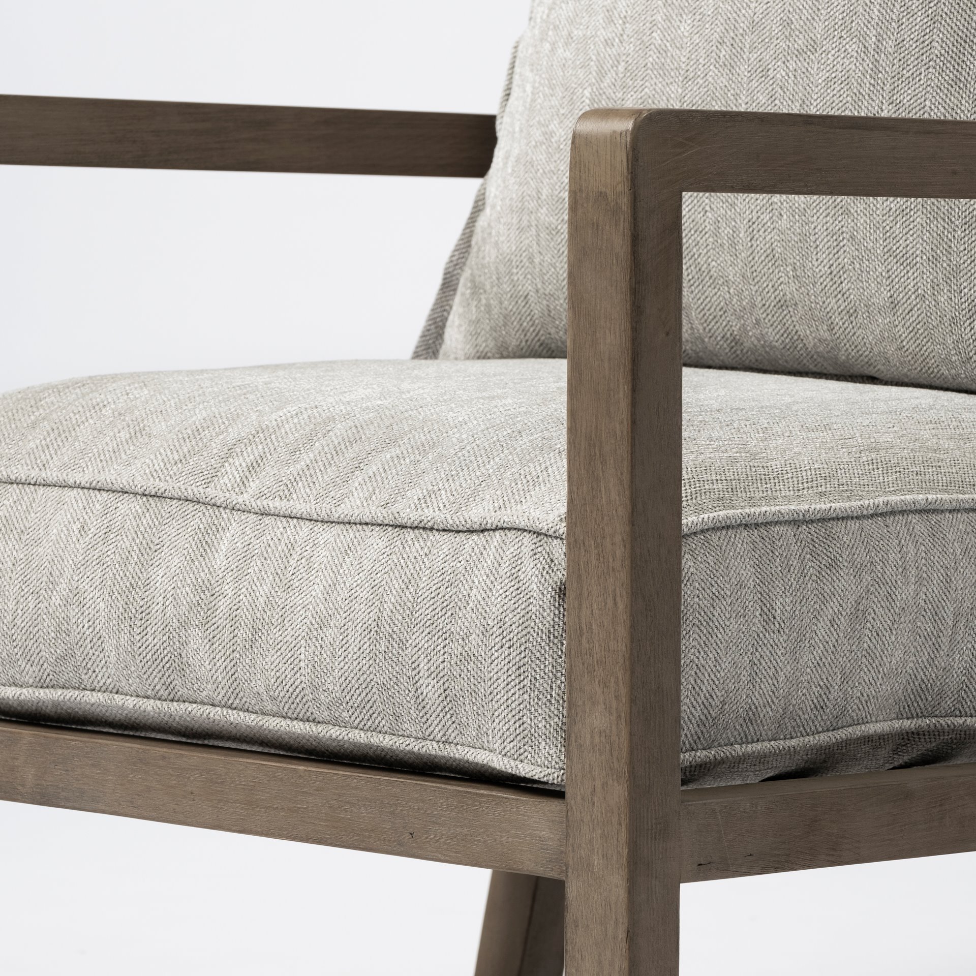 Mercana - Sherlock Accent Chair in Brown/Gray, Wood