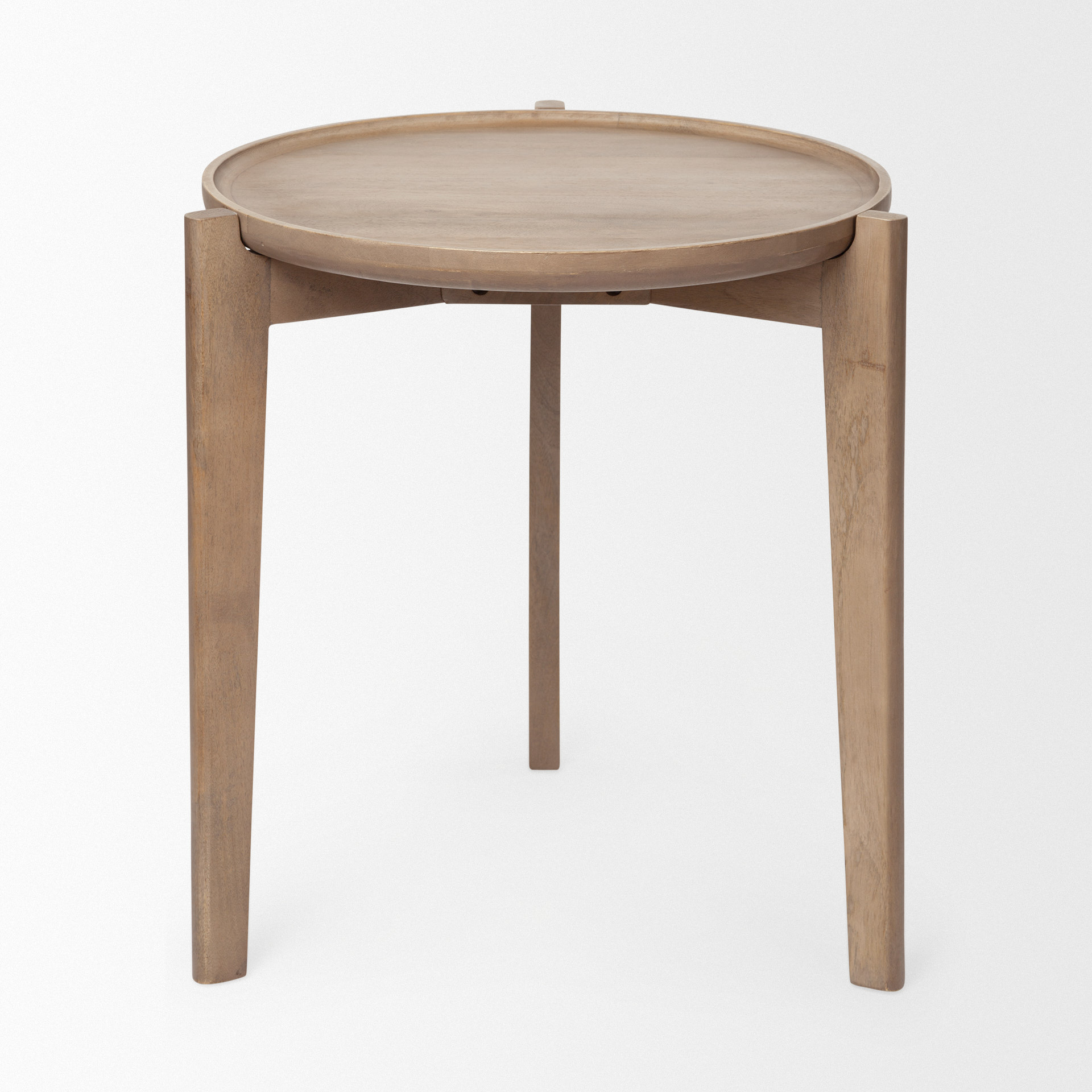 Mercana - Cleaver Accent Table in Brown, Solid Wood