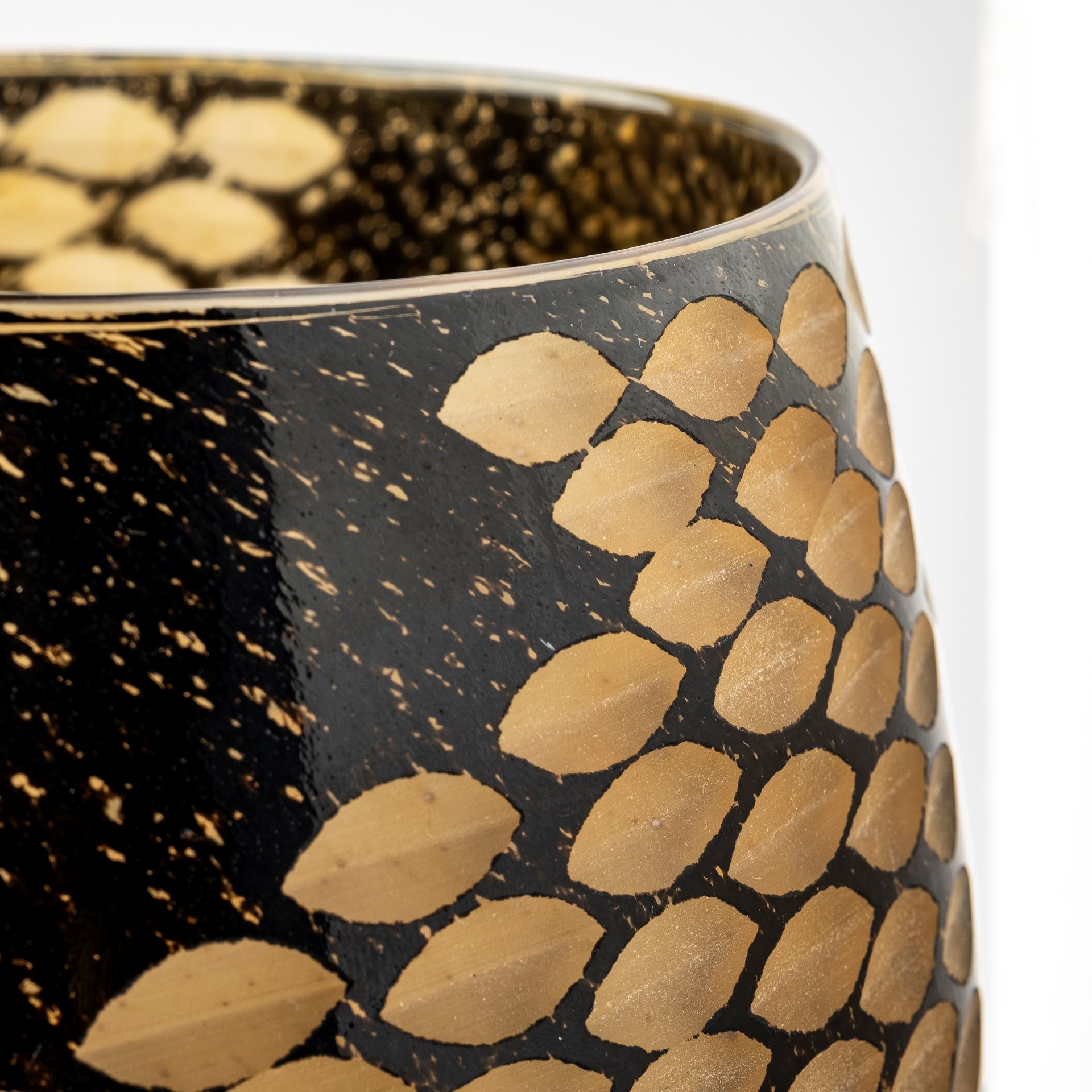 Mercana Mojave Large Vase - Black, Glass