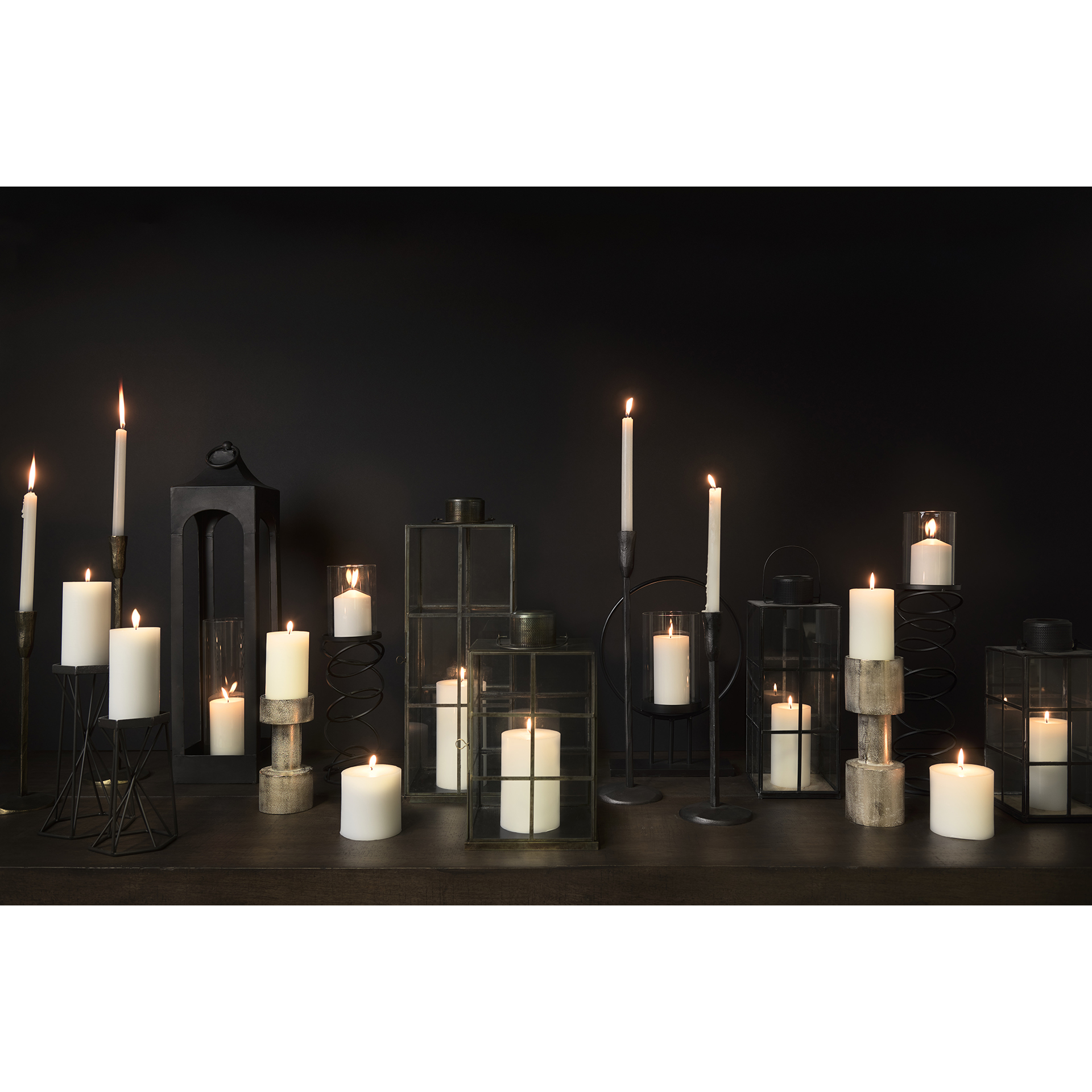 Mercana Levit Candle Holder - Gold, H20"