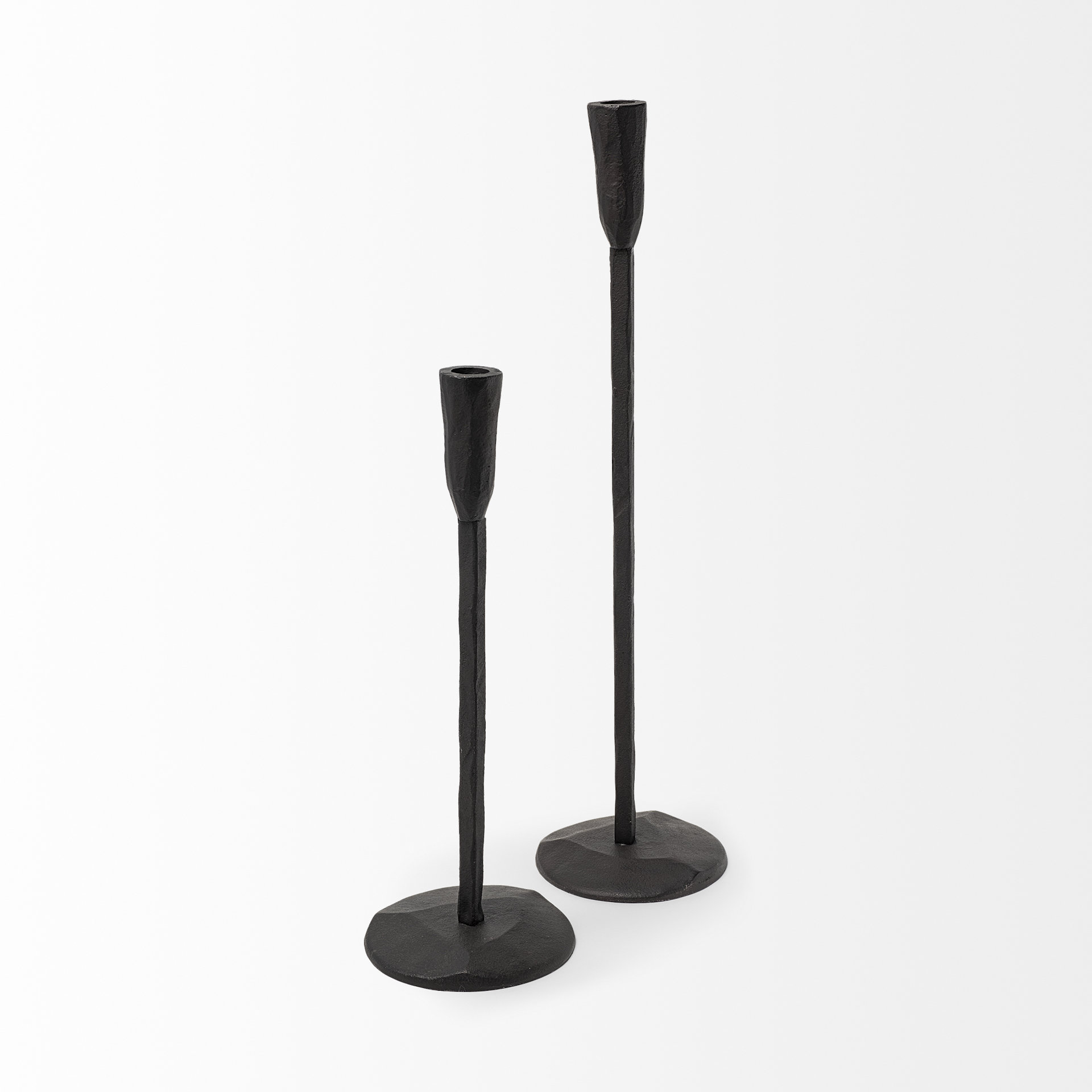 Mercana Levit Candle Holder - Black, H14"