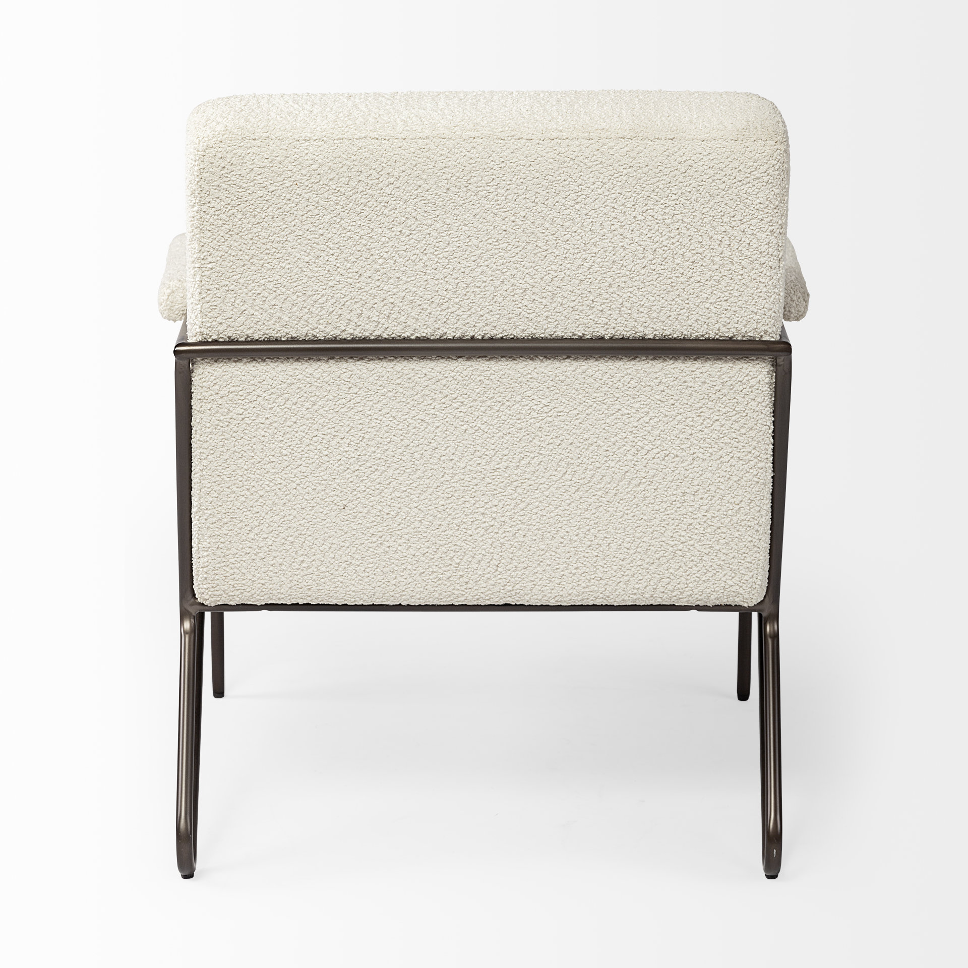 Mercana - Vicunya Upholstered Accent Chair in White, Iron