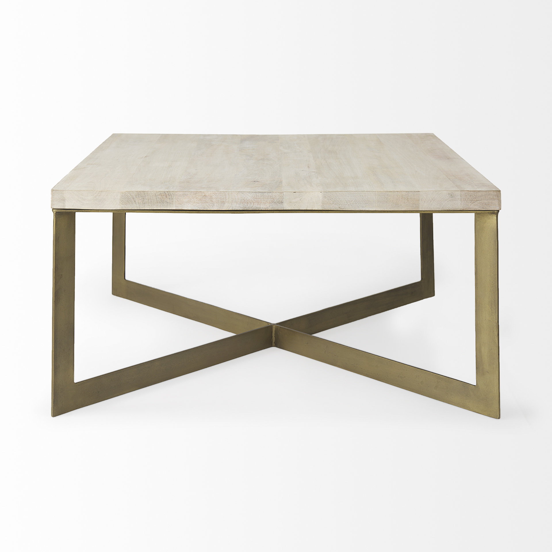 Mercana Faye Square Coffee Table - Beige, Wood