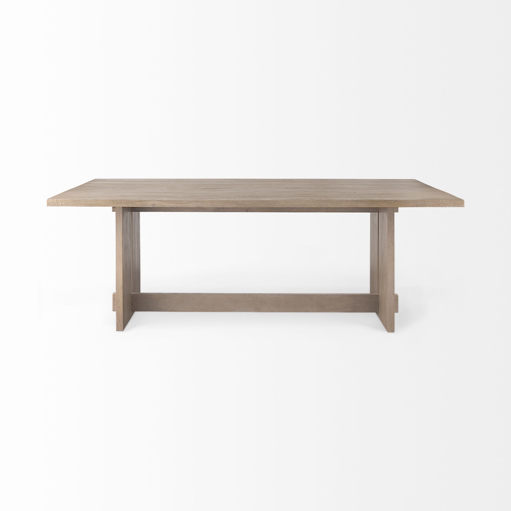 Mercana Aida Dining Table - Light Gray, Wood